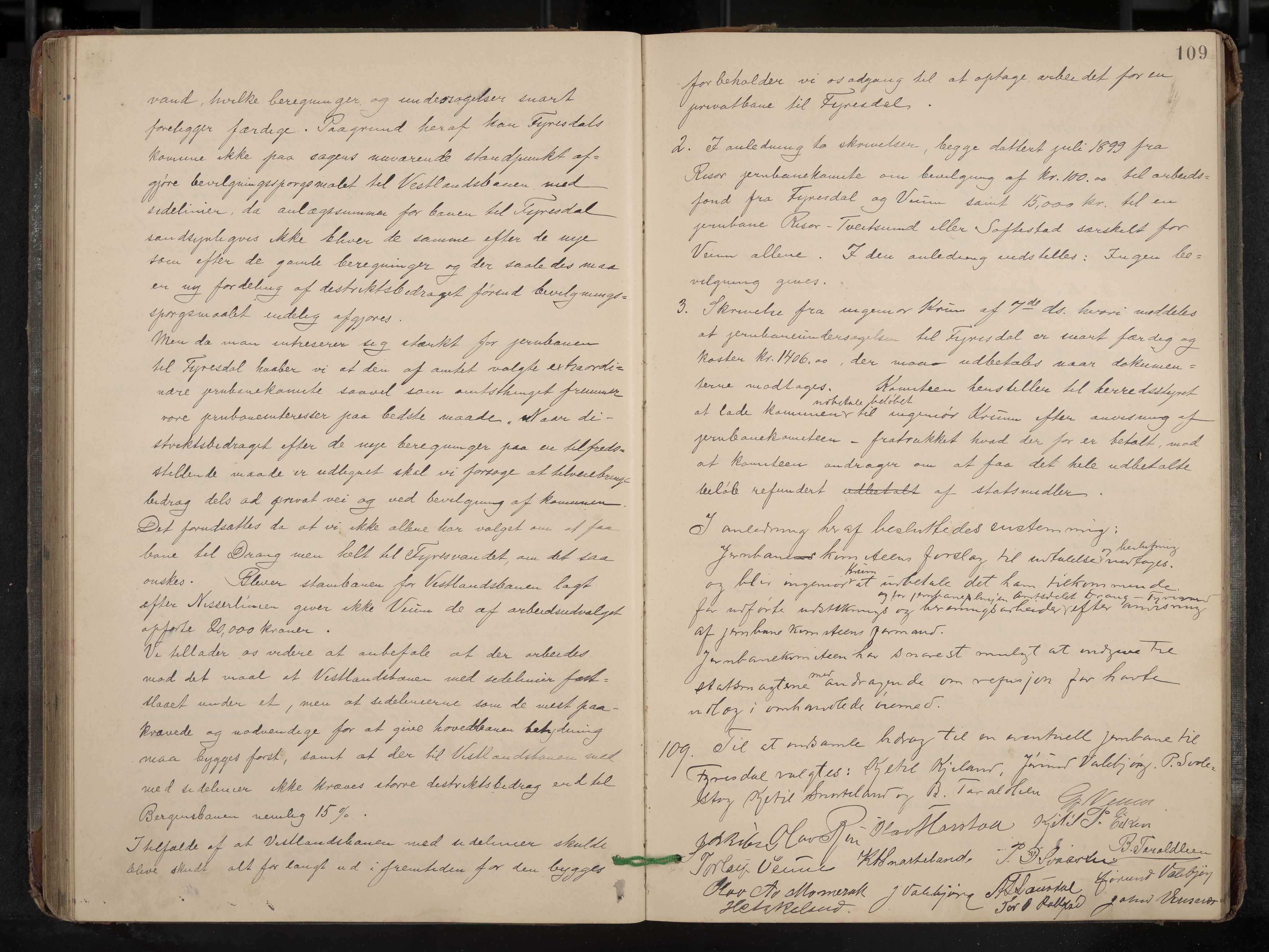 Fyresdal formannskap og sentraladministrasjon, IKAK/0831021-1/Aa/L0003: Møtebok, 1894-1903, p. 109