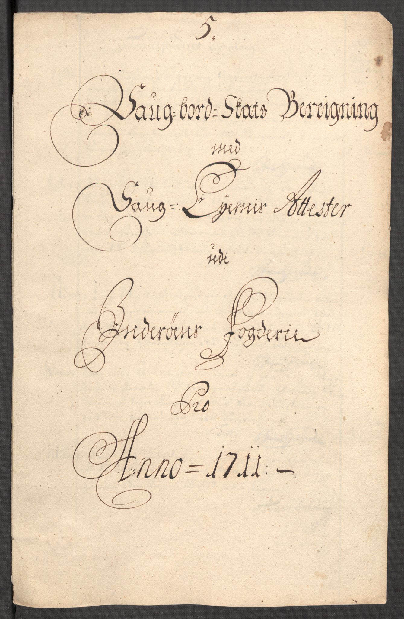 Rentekammeret inntil 1814, Reviderte regnskaper, Fogderegnskap, AV/RA-EA-4092/R63/L4319: Fogderegnskap Inderøy, 1711, p. 129