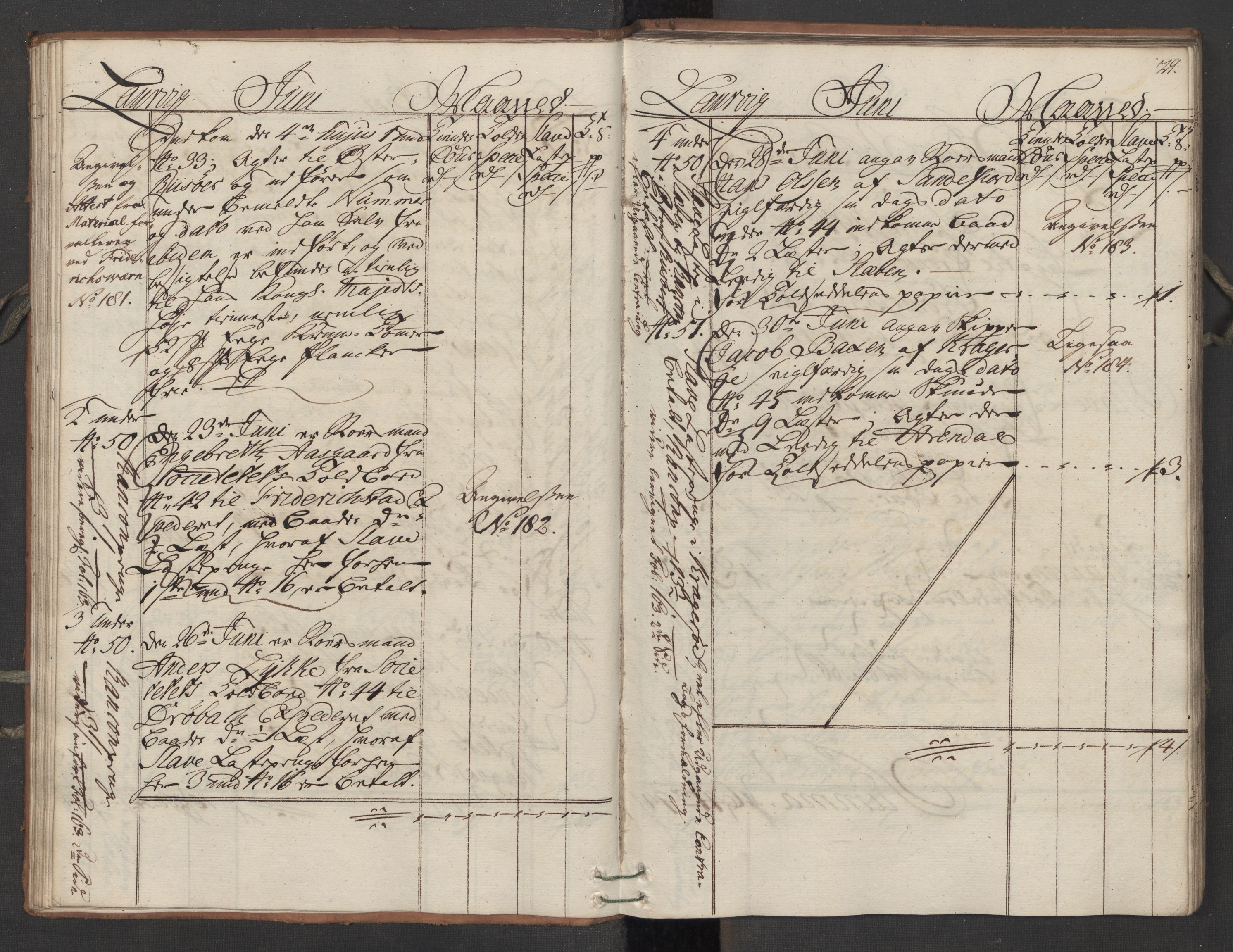 Generaltollkammeret, tollregnskaper, AV/RA-EA-5490/R11/L0039/0001: Tollregnskaper Larvik og Sandefjord / Utgående hovedtollbok, 1762, p. 28b-29a