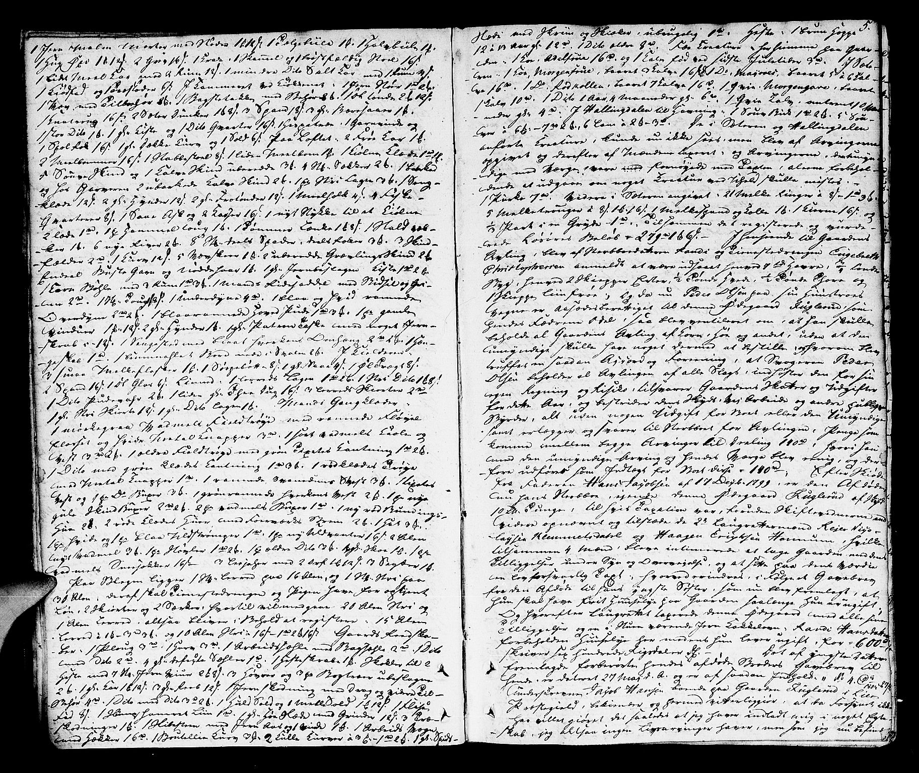Lier, Røyken og Hurum sorenskriveri, AV/SAKO-A-89/H/Hc/L0009: Skifteprotokoll, 1805-1813, p. 4b-5a
