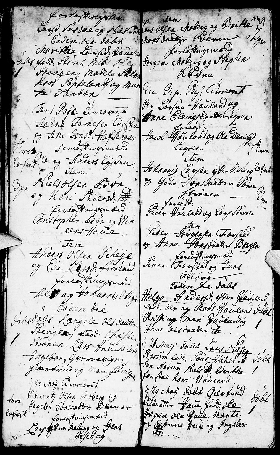 Os sokneprestembete, AV/SAB-A-99929: Parish register (official) no. A 2, 1723-1758, p. 29