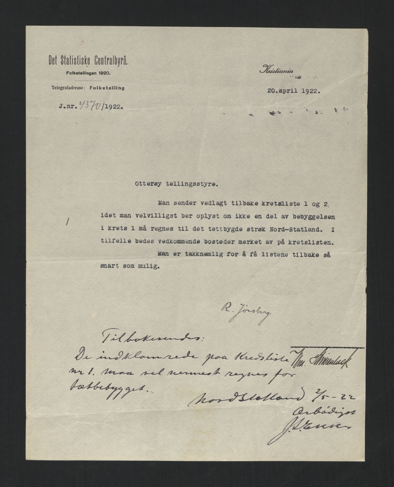 SAT, 1920 census for Otterøy, 1920, p. 4