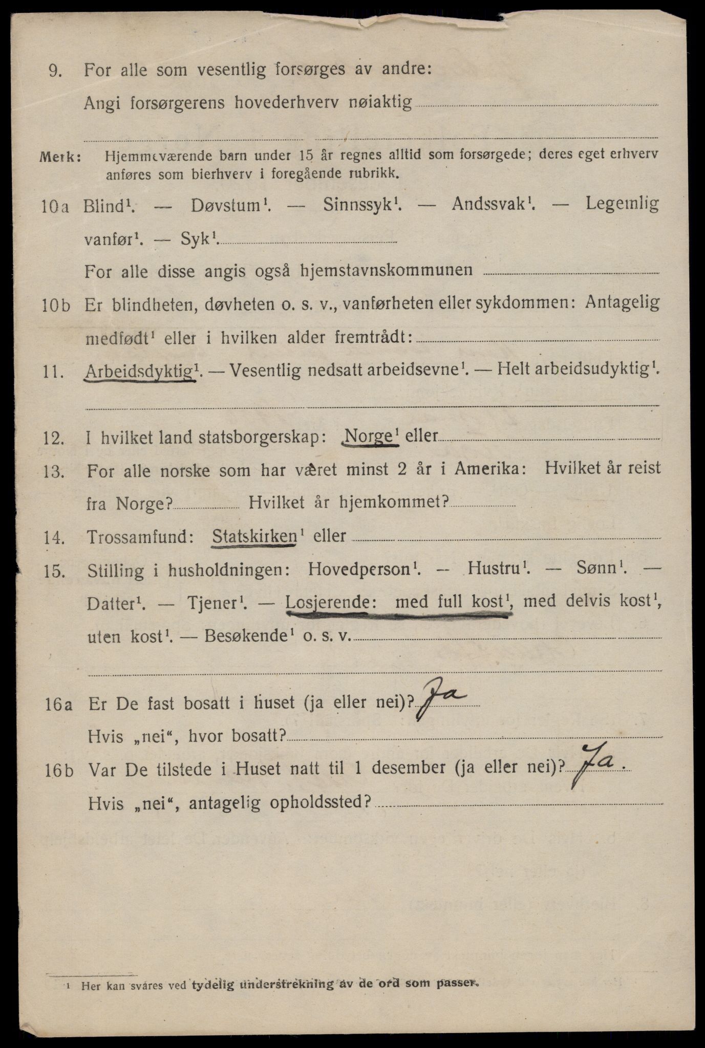 SAT, 1920 census for Trondheim, 1920, p. 131941