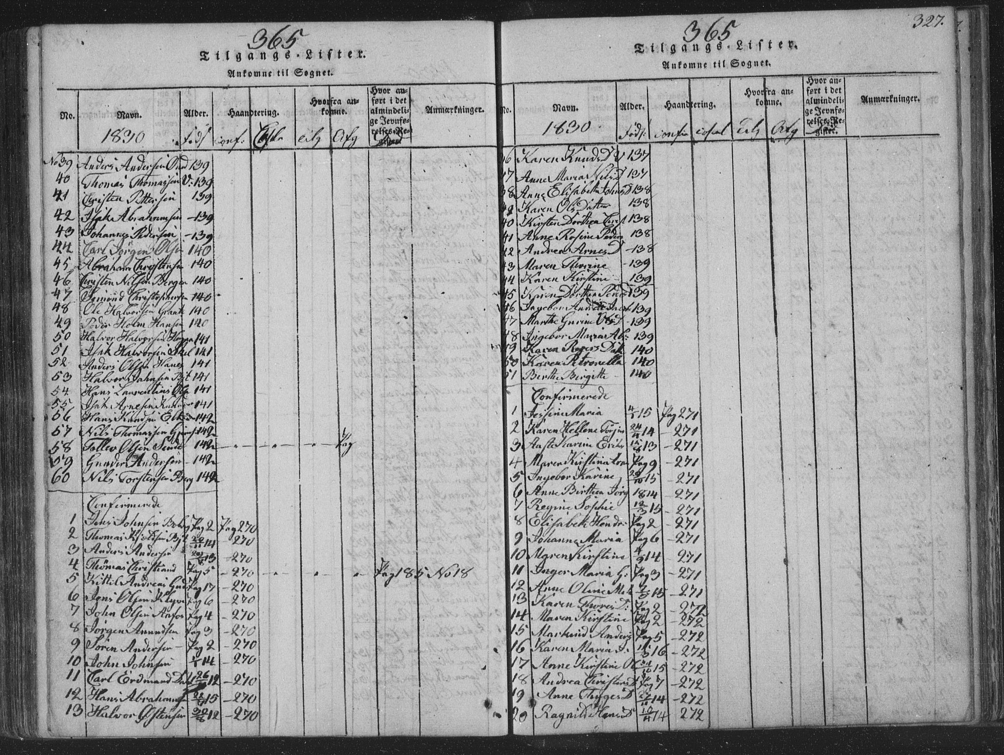 Solum kirkebøker, SAKO/A-306/F/Fa/L0004: Parish register (official) no. I 4, 1814-1833, p. 327