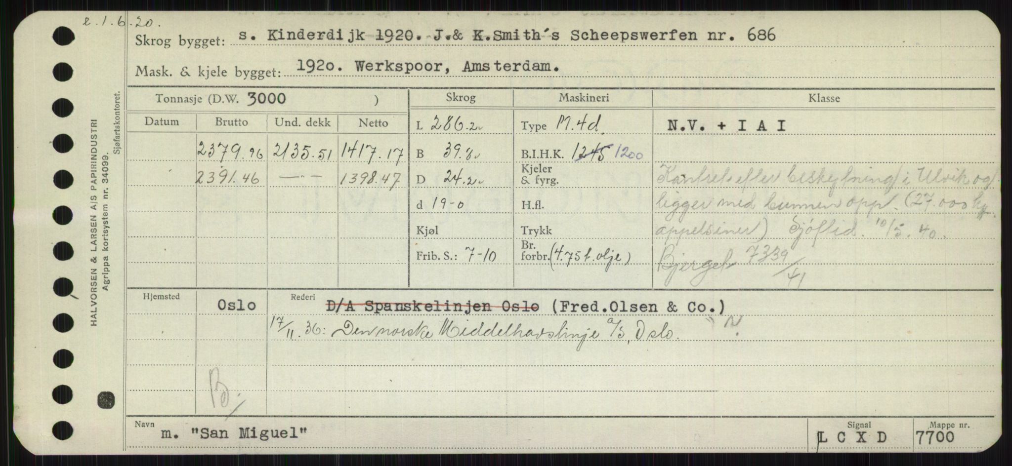 Sjøfartsdirektoratet med forløpere, Skipsmålingen, RA/S-1627/H/Hb/L0004: Fartøy, O-S, p. 279