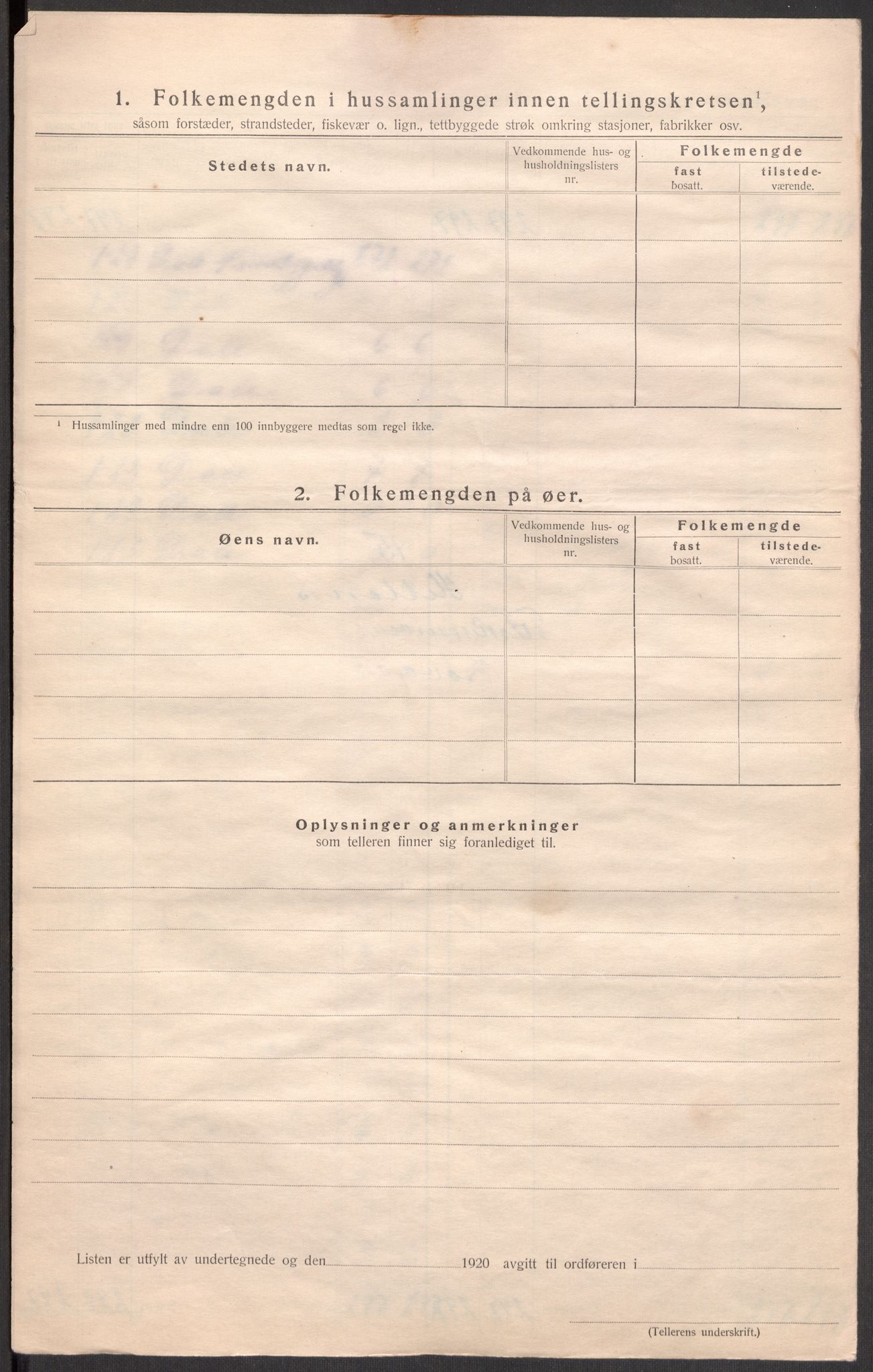 SAST, 1920 census for Hetland, 1920, p. 60