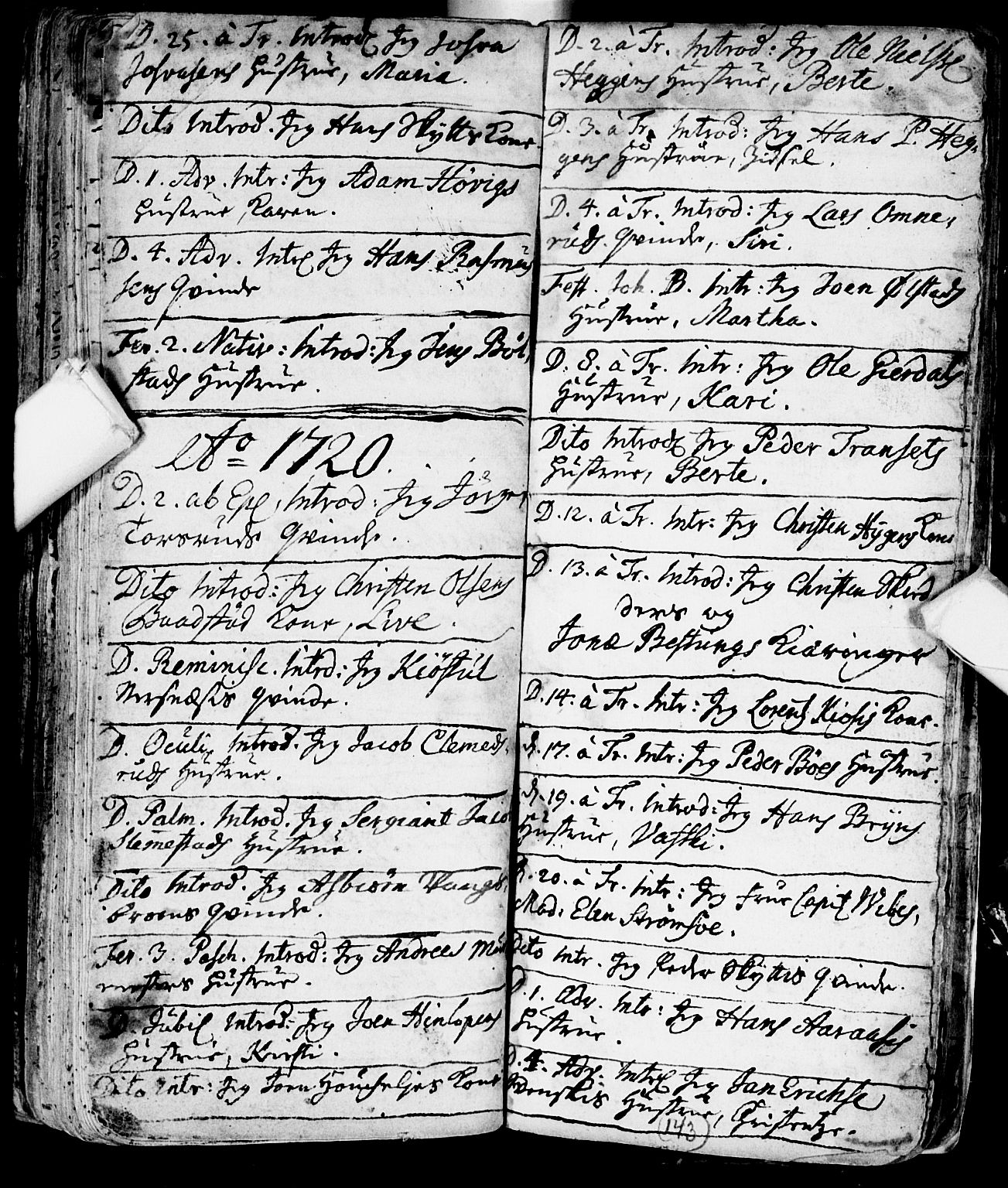 Røyken kirkebøker, AV/SAKO-A-241/F/Fa/L0001: Parish register (official) no. 1, 1701-1730, p. 143