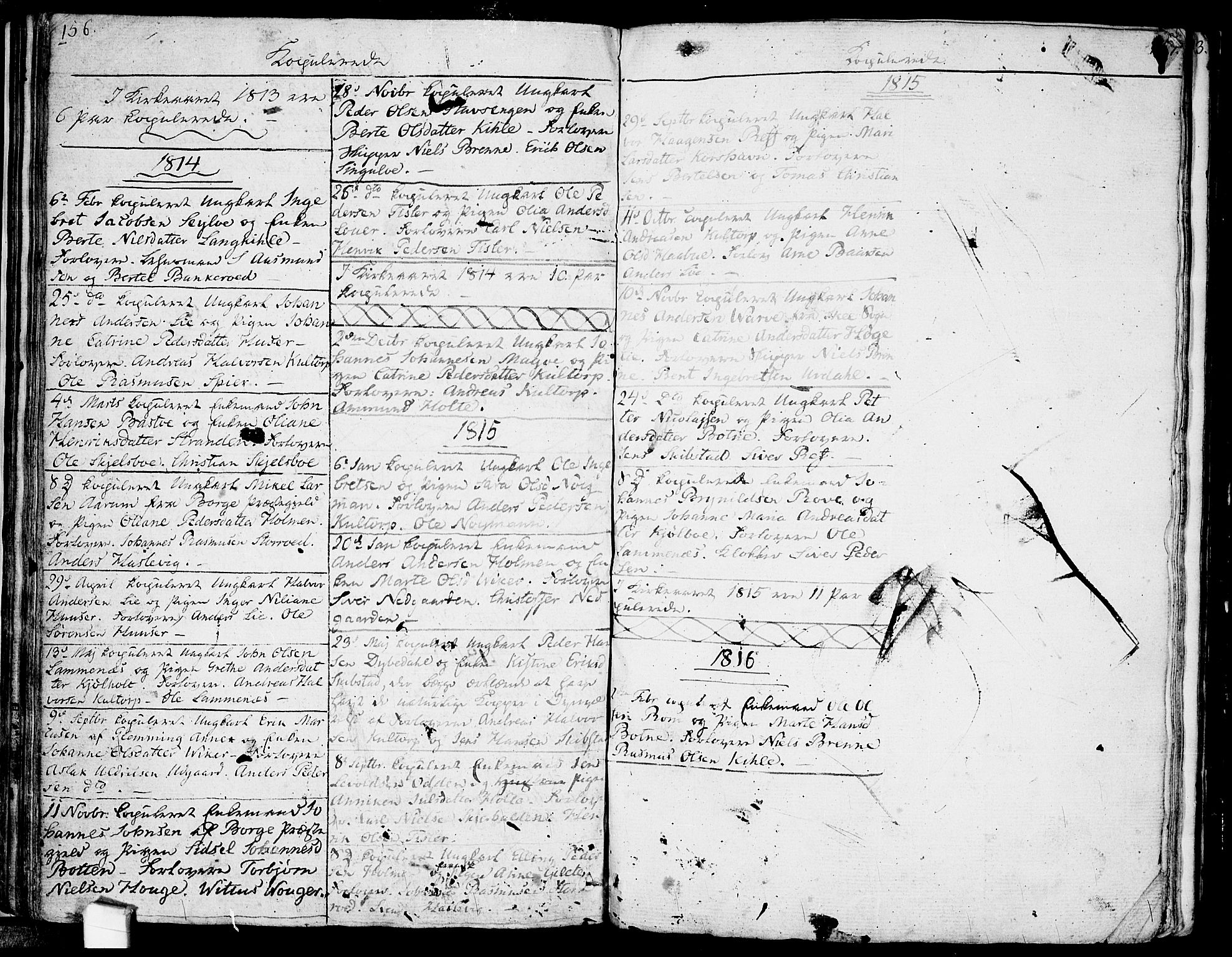 Hvaler prestekontor Kirkebøker, SAO/A-2001/F/Fa/L0004: Parish register (official) no. I 4, 1805-1816, p. 156-157