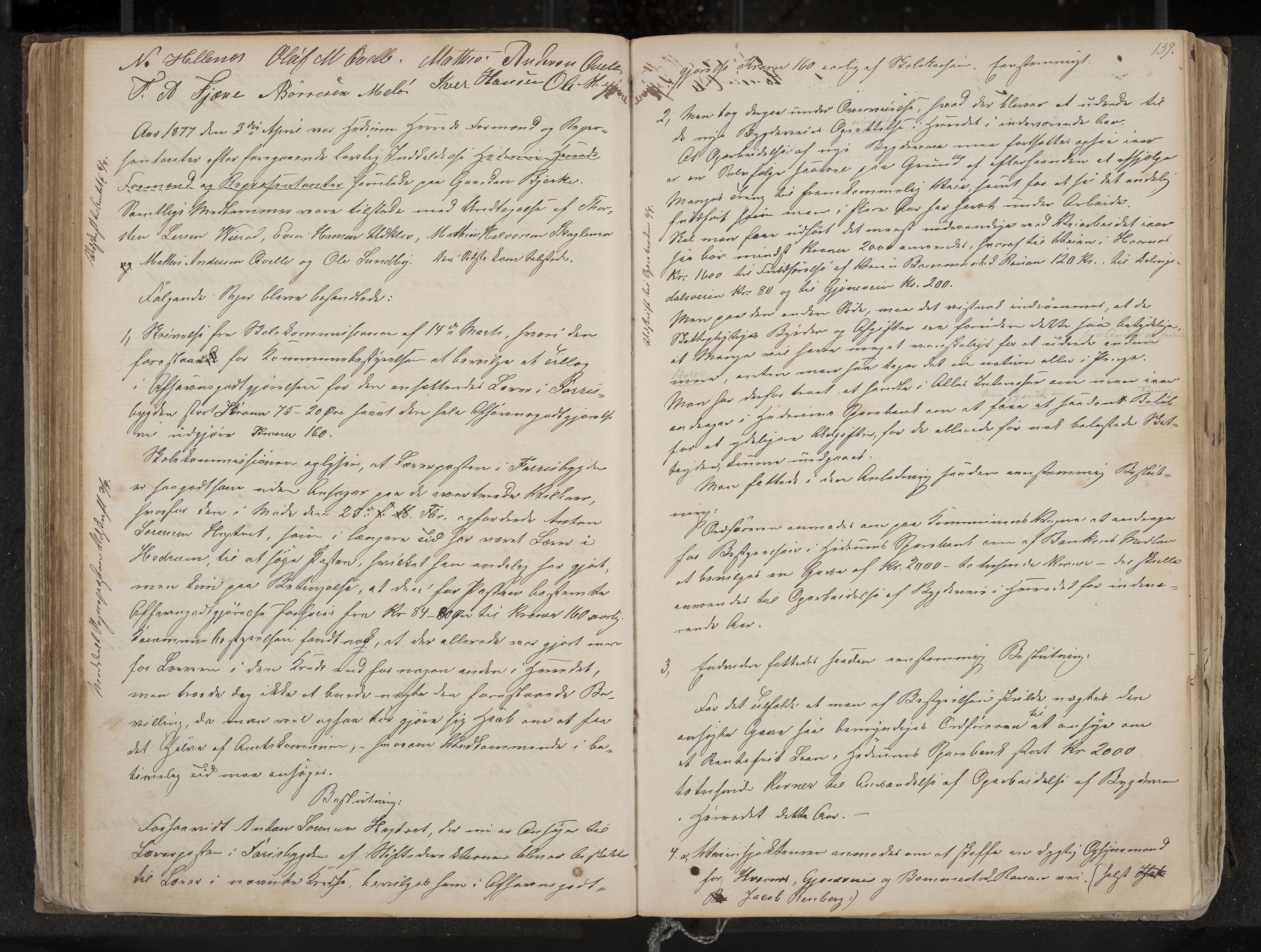 Hedrum formannskap og sentraladministrasjon, IKAK/0727021/A/Aa/L0003: Møtebok, 1867-1888, p. 139