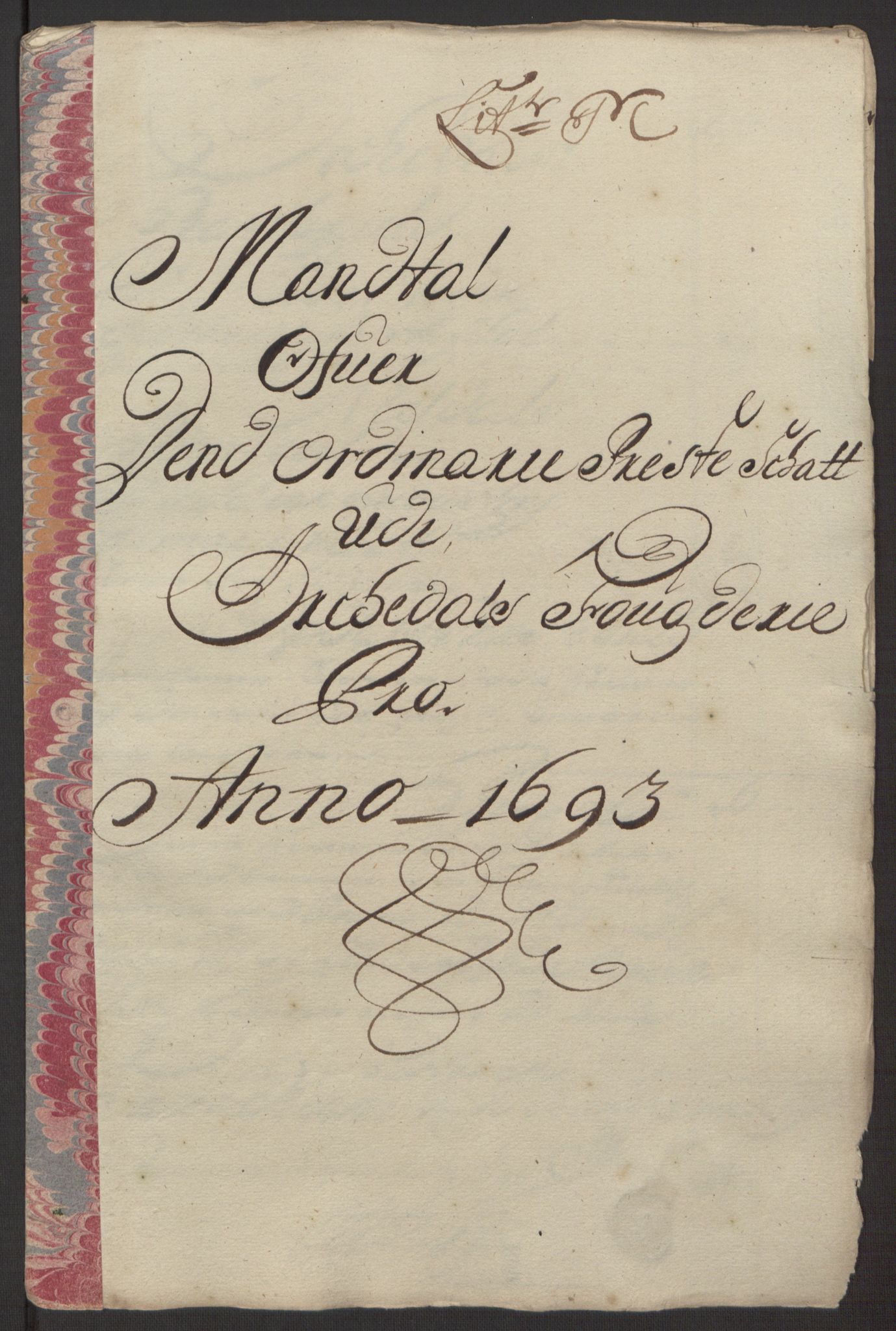 Rentekammeret inntil 1814, Reviderte regnskaper, Fogderegnskap, RA/EA-4092/R58/L3938: Fogderegnskap Orkdal, 1693, p. 168