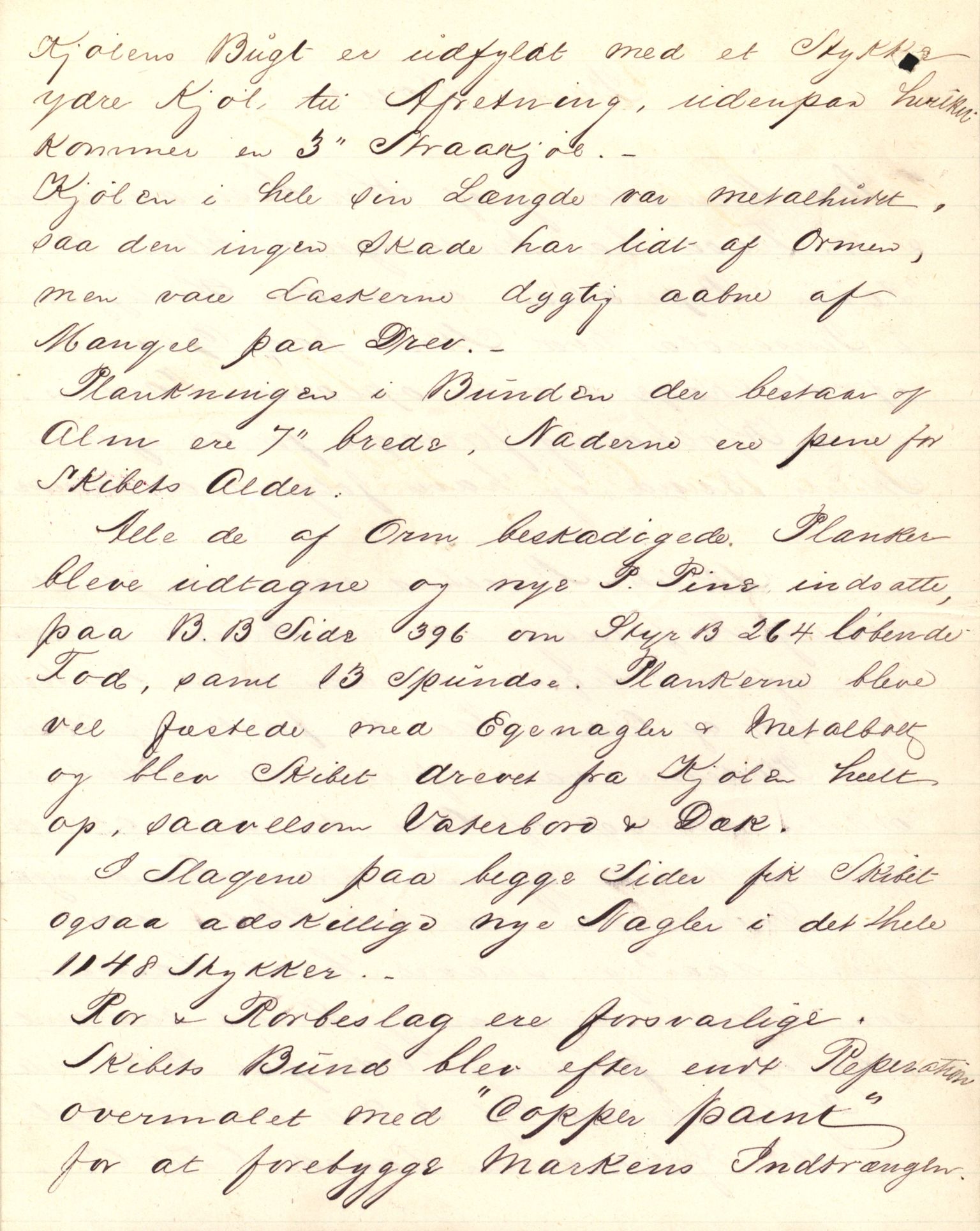 Pa 63 - Østlandske skibsassuranceforening, VEMU/A-1079/G/Ga/L0016/0011: Havaridokumenter / Elise, Dux, Dagmar, Dacapo, Louis, Iphignia, 1883, p. 61