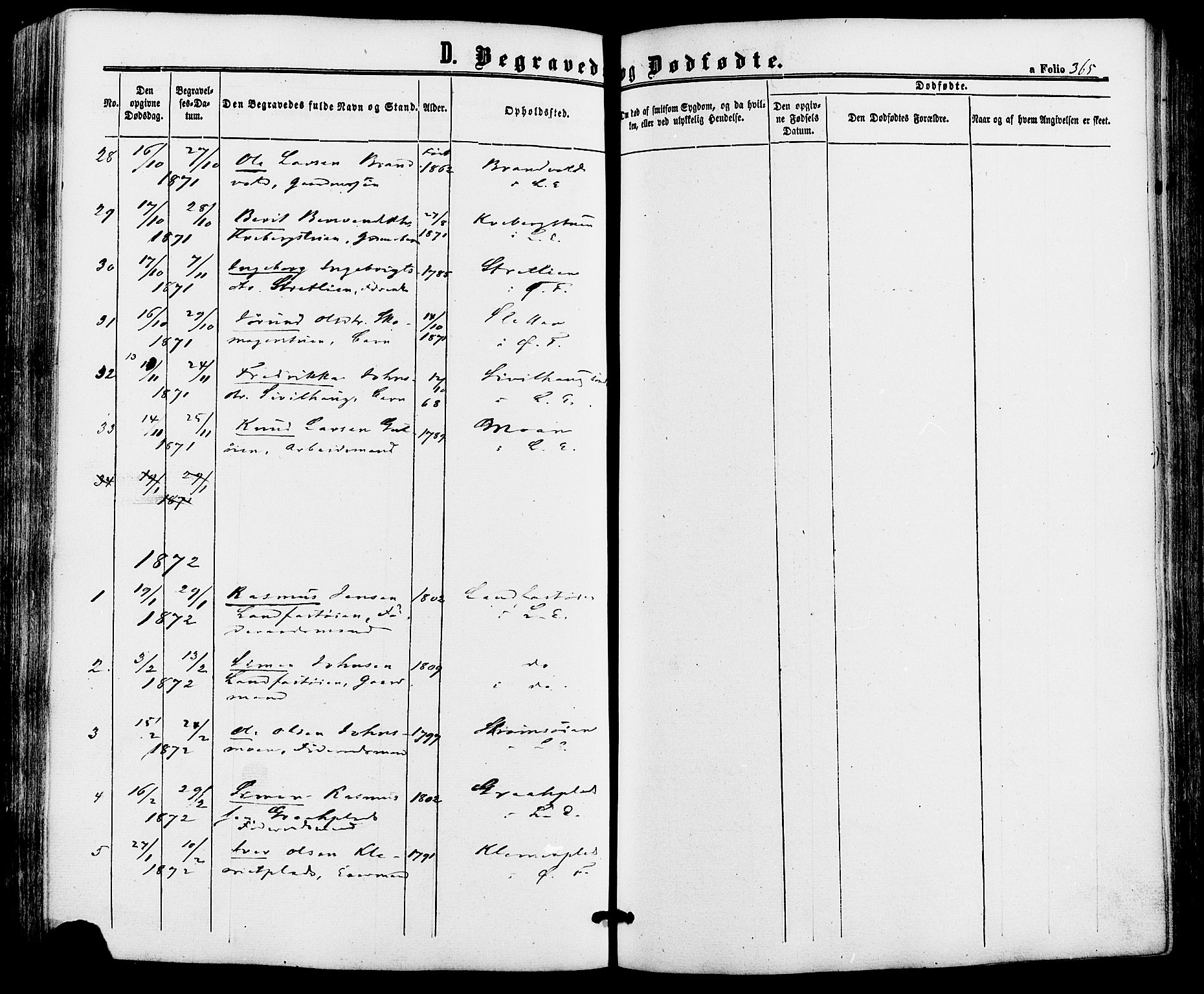Alvdal prestekontor, SAH/PREST-060/H/Ha/Haa/L0001: Parish register (official) no. 1, 1863-1882, p. 365