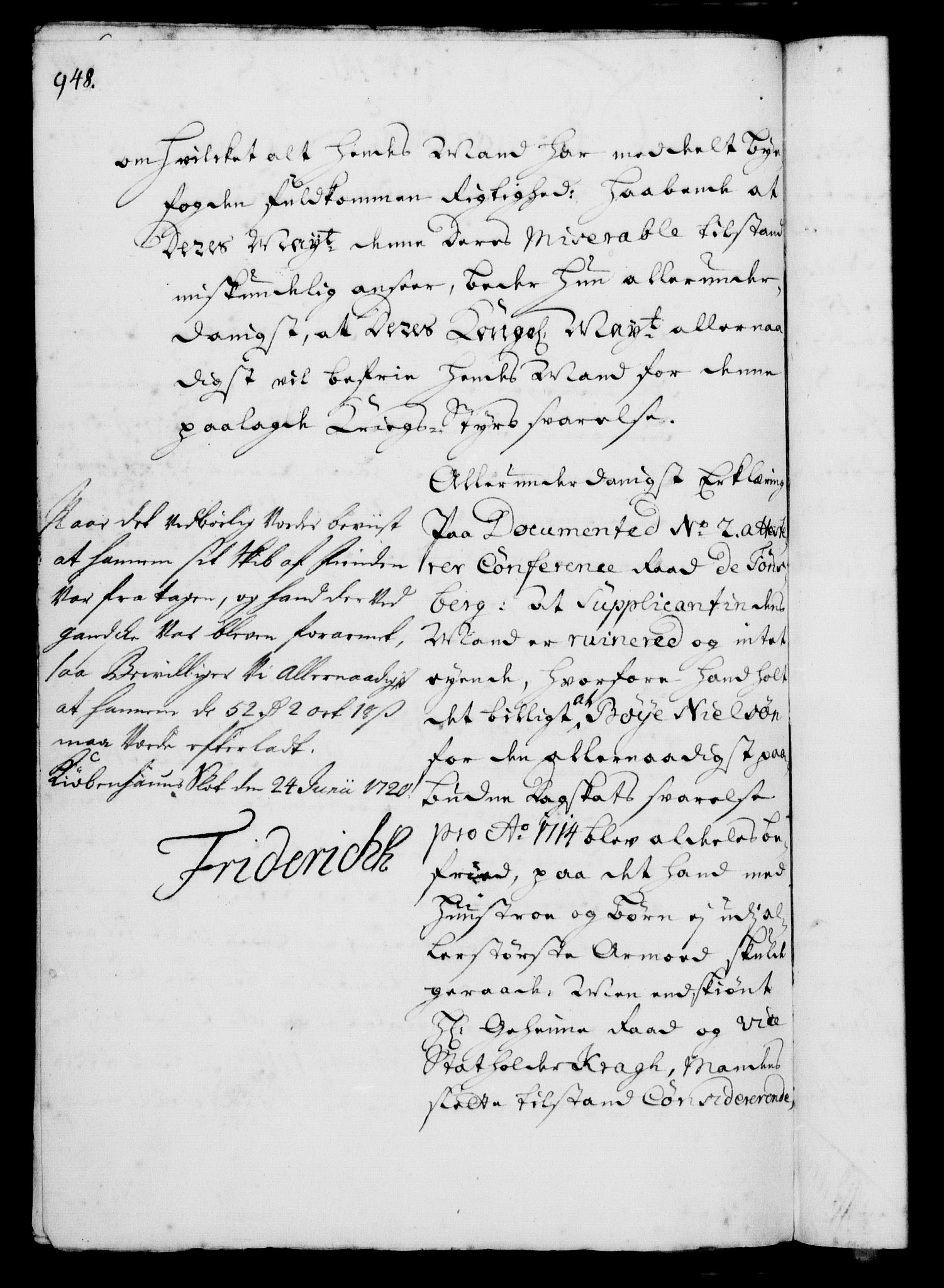 Rentekammeret, Kammerkanselliet, RA/EA-3111/G/Gf/Gfa/L0002: Norsk relasjons- og resolusjonsprotokoll (merket RK 52.2), 1720, p. 918