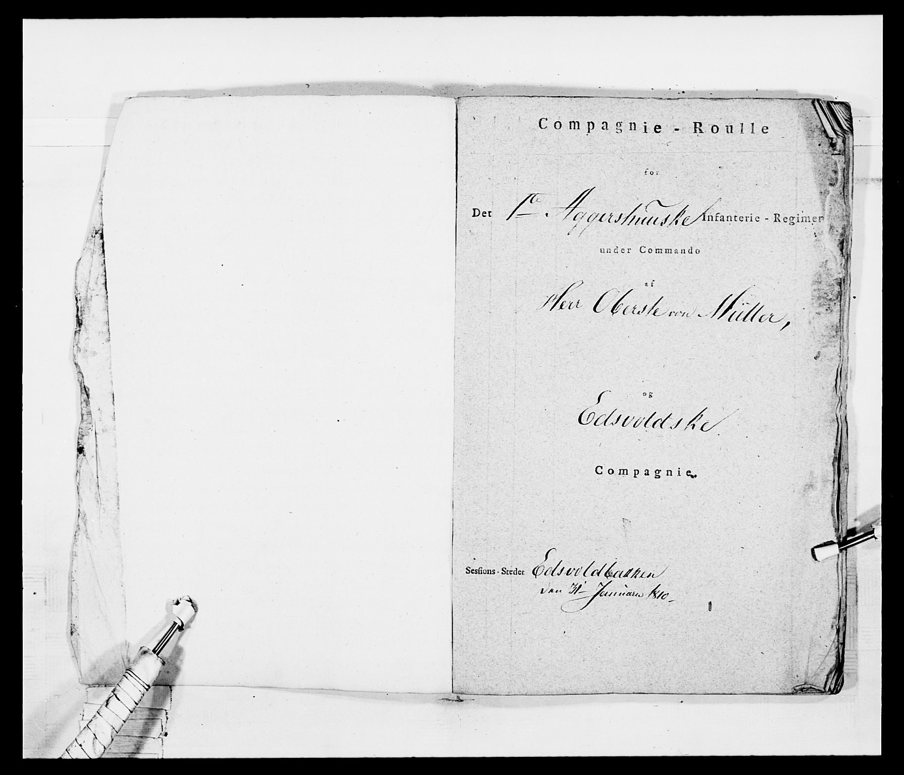 Generalitets- og kommissariatskollegiet, Det kongelige norske kommissariatskollegium, AV/RA-EA-5420/E/Eh/L0042: 1. Akershusiske nasjonale infanteriregiment, 1810, p. 369