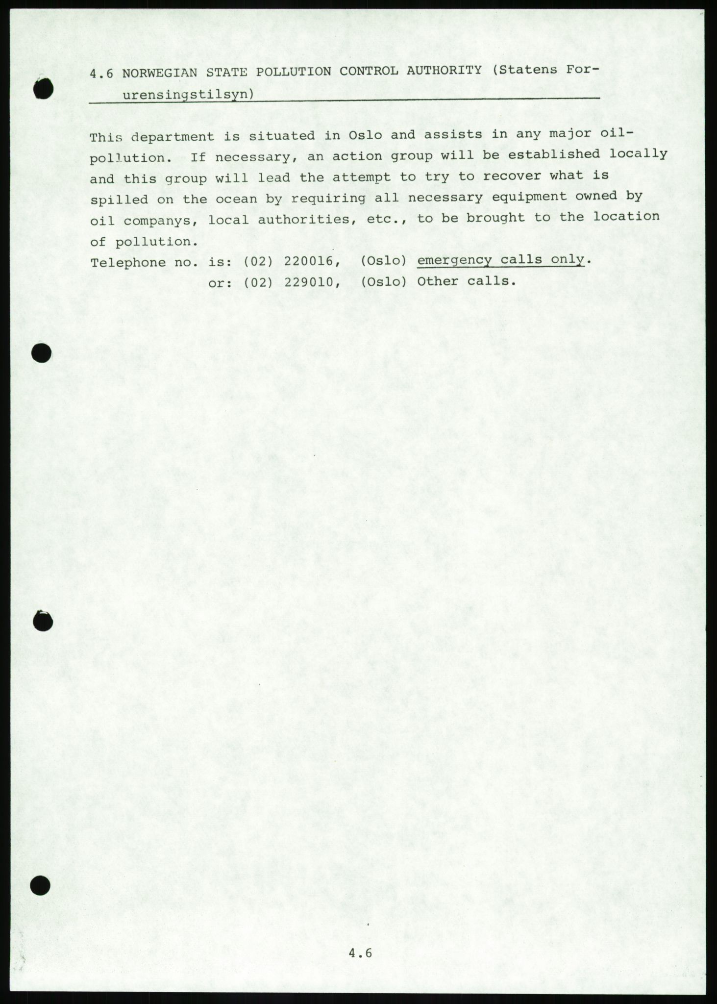 Justisdepartementet, Granskningskommisjonen ved Alexander Kielland-ulykken 27.3.1980, AV/RA-S-1165/D/L0016: O Beredskapsplaner (Doku.liste + O1-O3 av 3), 1980-1981, p. 272