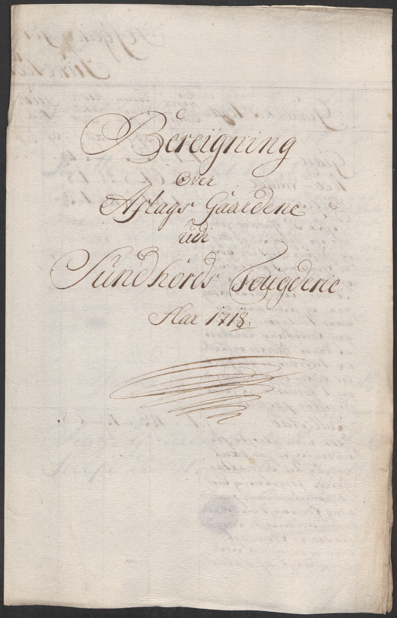 Rentekammeret inntil 1814, Reviderte regnskaper, Fogderegnskap, RA/EA-4092/R48/L2996: Fogderegnskap Sunnhordland og Hardanger, 1718, p. 12