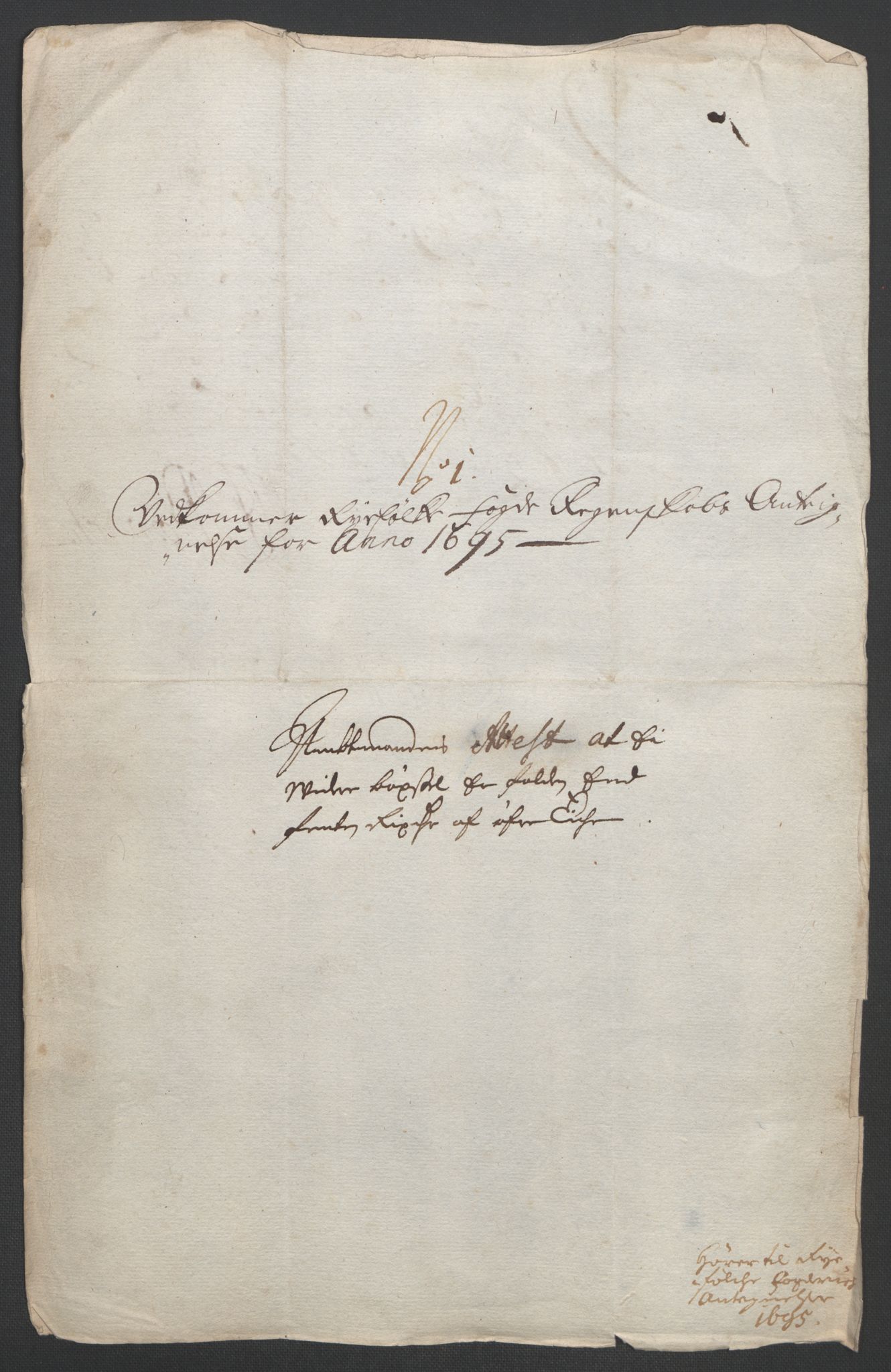 Rentekammeret inntil 1814, Reviderte regnskaper, Fogderegnskap, AV/RA-EA-4092/R47/L2857: Fogderegnskap Ryfylke, 1694-1696, p. 210