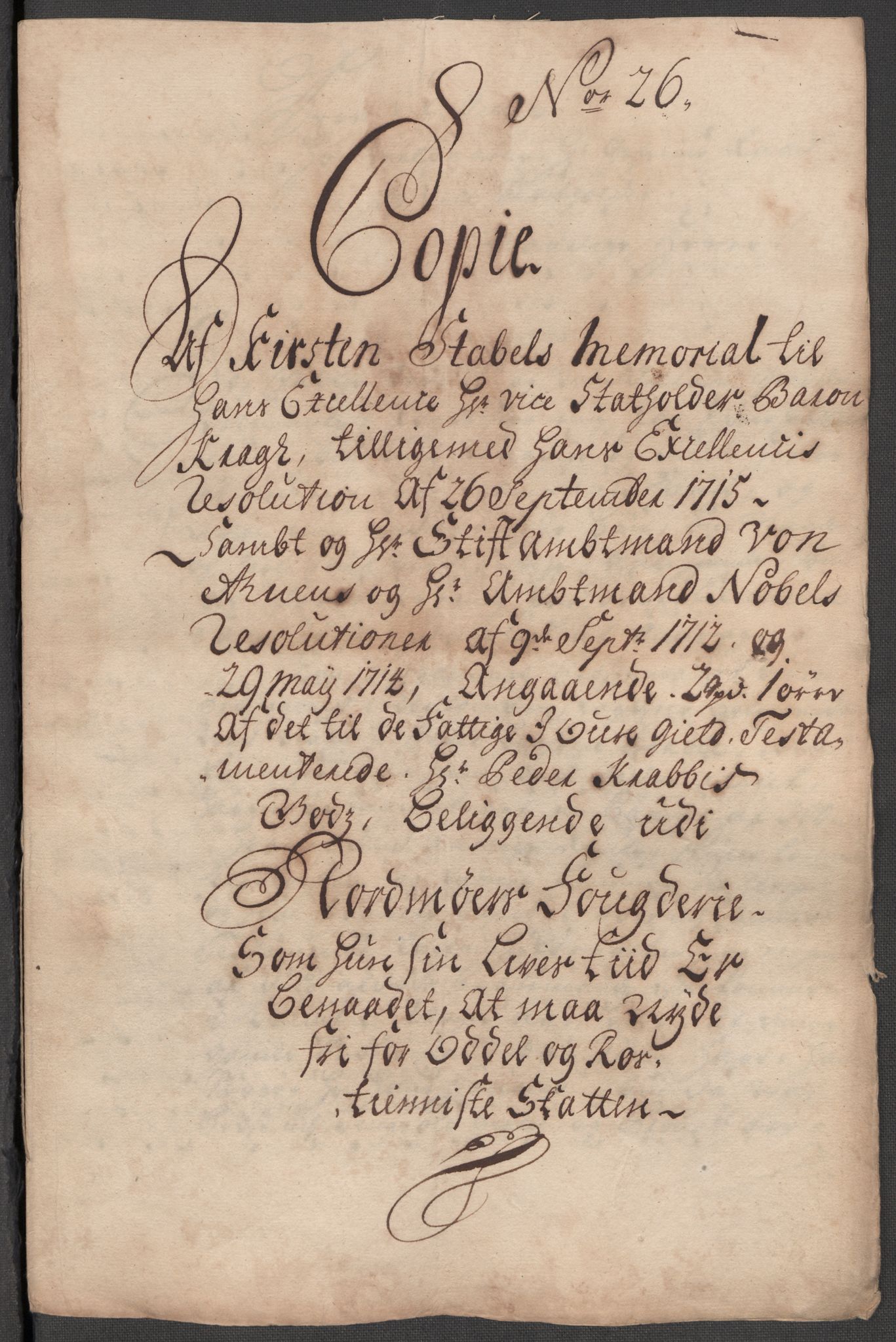 Rentekammeret inntil 1814, Reviderte regnskaper, Fogderegnskap, AV/RA-EA-4092/R56/L3748: Fogderegnskap Nordmøre, 1714-1715, p. 536