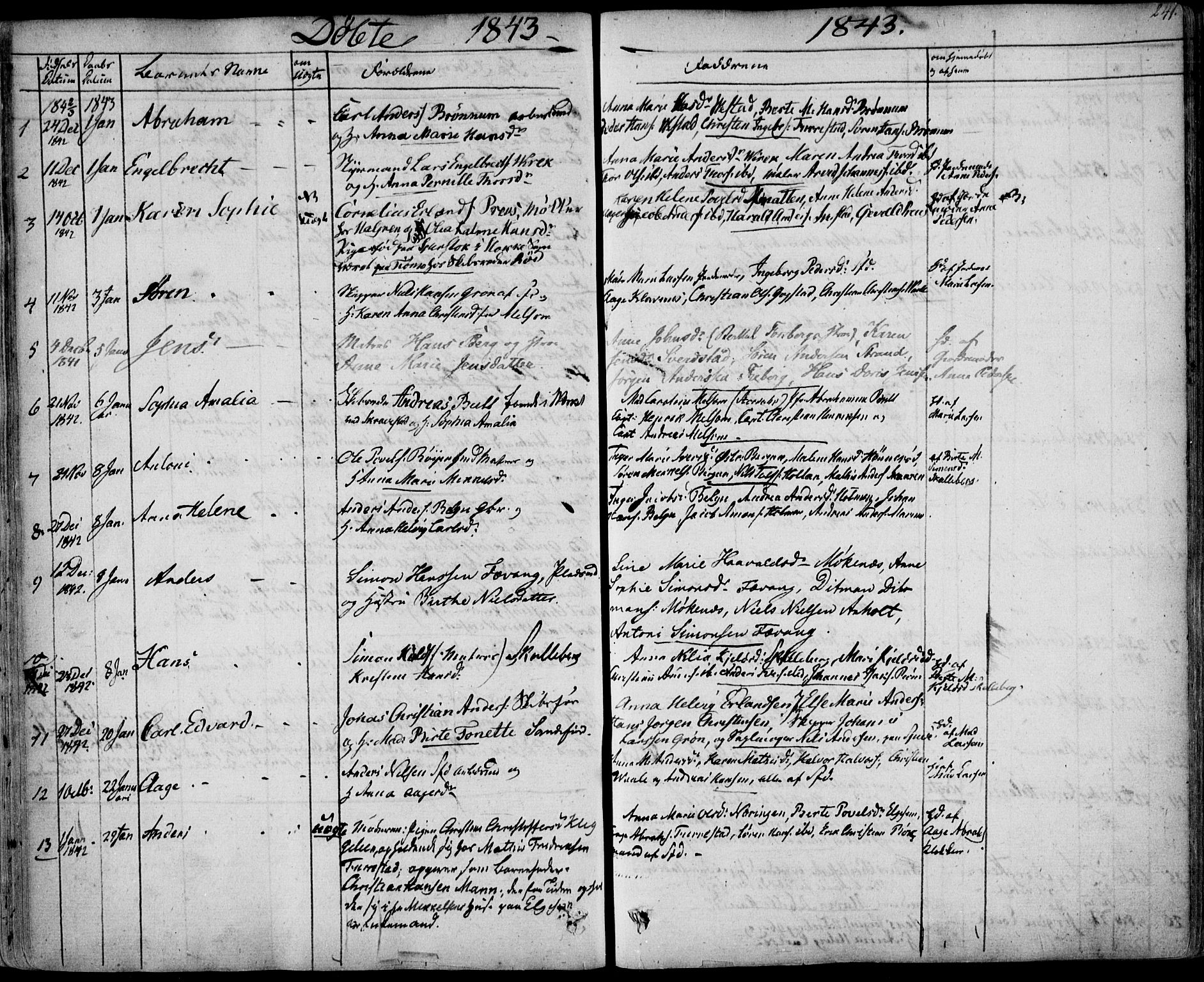 Sandar kirkebøker, SAKO/A-243/F/Fa/L0005: Parish register (official) no. 5, 1832-1847, p. 240-241