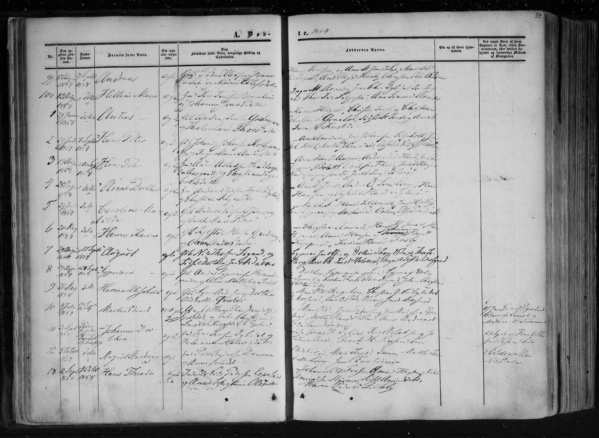 Aremark prestekontor Kirkebøker, SAO/A-10899/F/Fc/L0003: Parish register (official) no. III 3, 1850-1865, p. 38