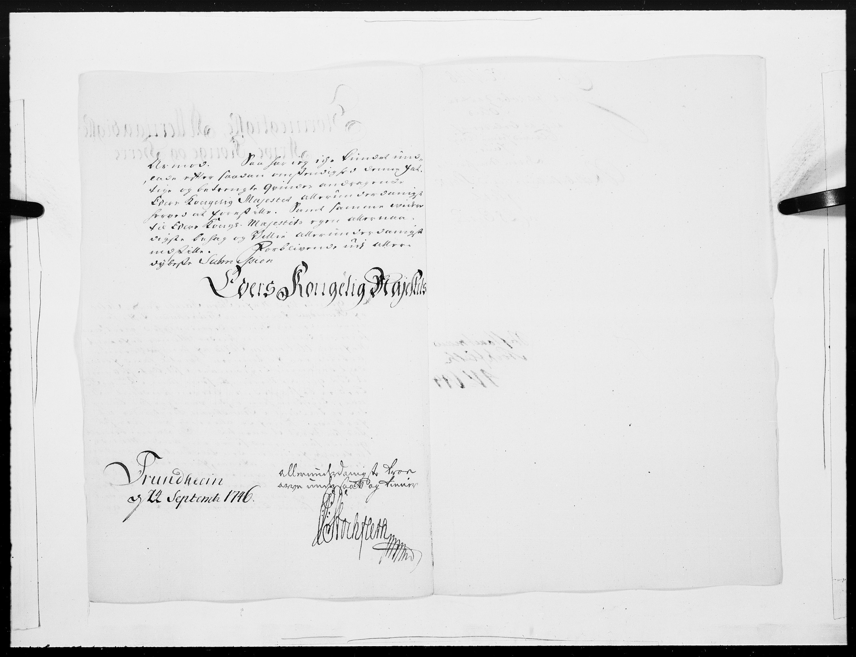 Danske Kanselli 1572-1799, AV/RA-EA-3023/F/Fc/Fcc/Fcca/L0145: Norske innlegg 1572-1799, 1746, p. 263