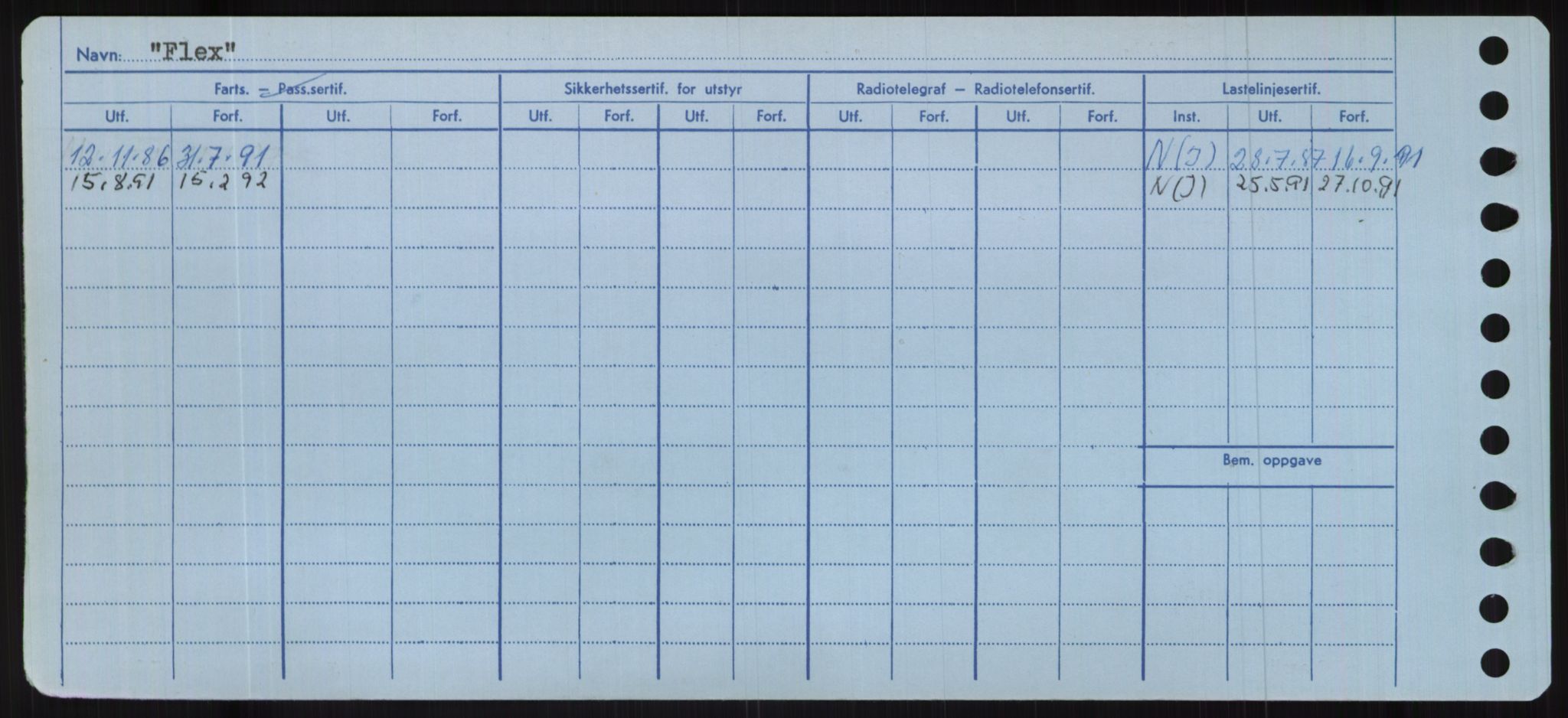 Sjøfartsdirektoratet med forløpere, Skipsmålingen, RA/S-1627/H/Hc/L0001: Lektere, A-Y, p. 200