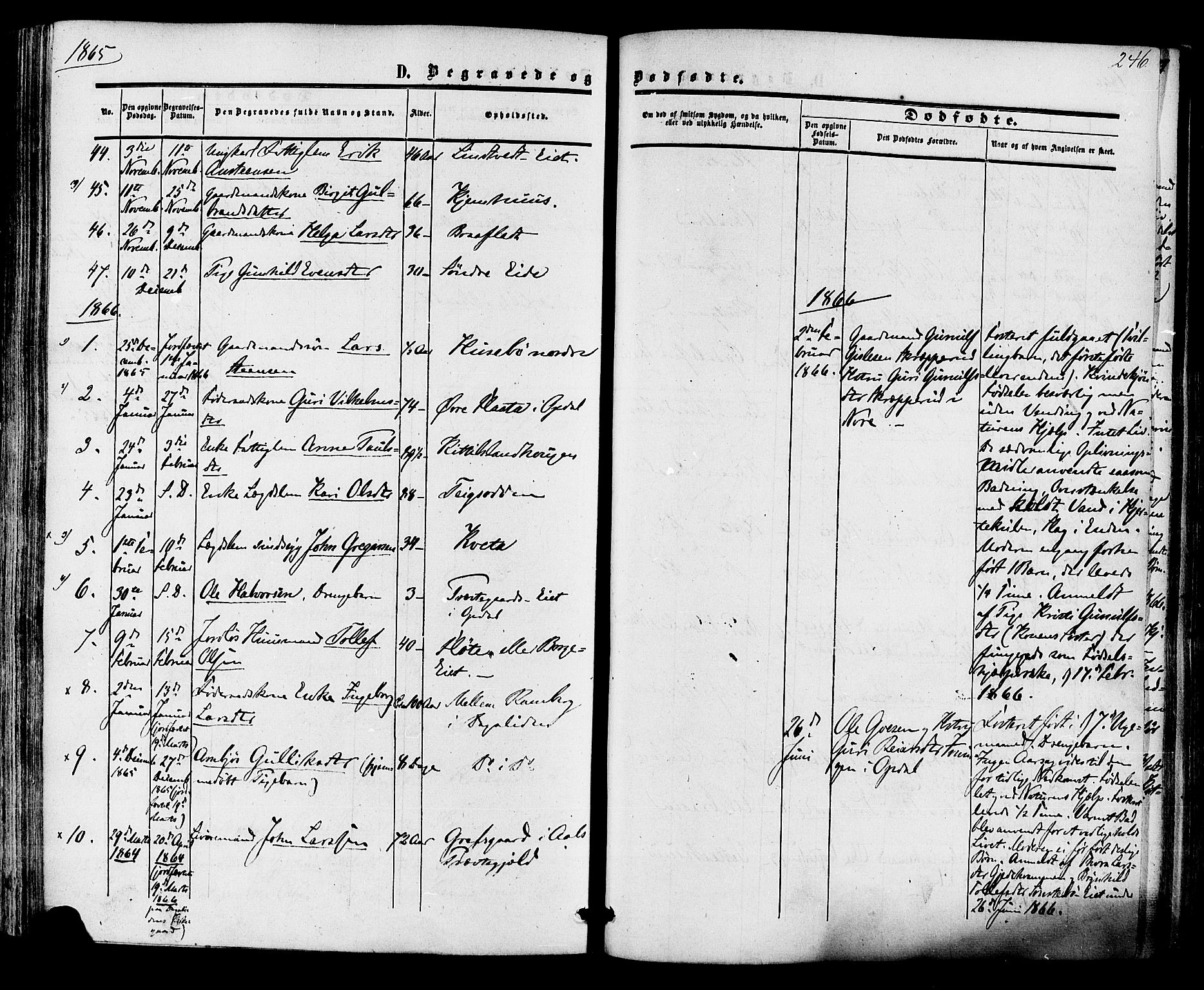 Nore kirkebøker, SAKO/A-238/F/Fa/L0003: Parish register (official) no. I 3, 1858-1866, p. 246