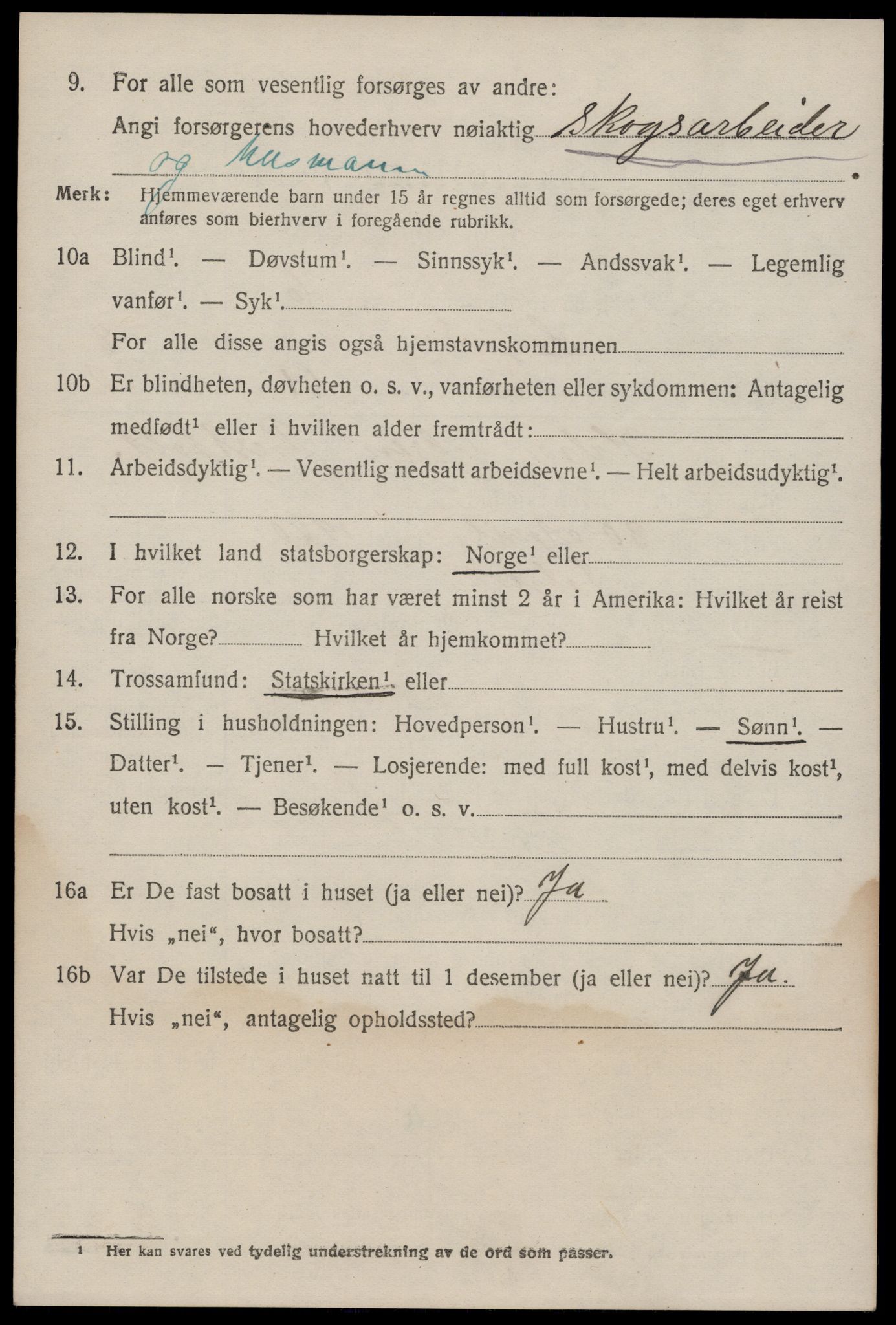 SAKO, 1920 census for Seljord, 1920, p. 4195