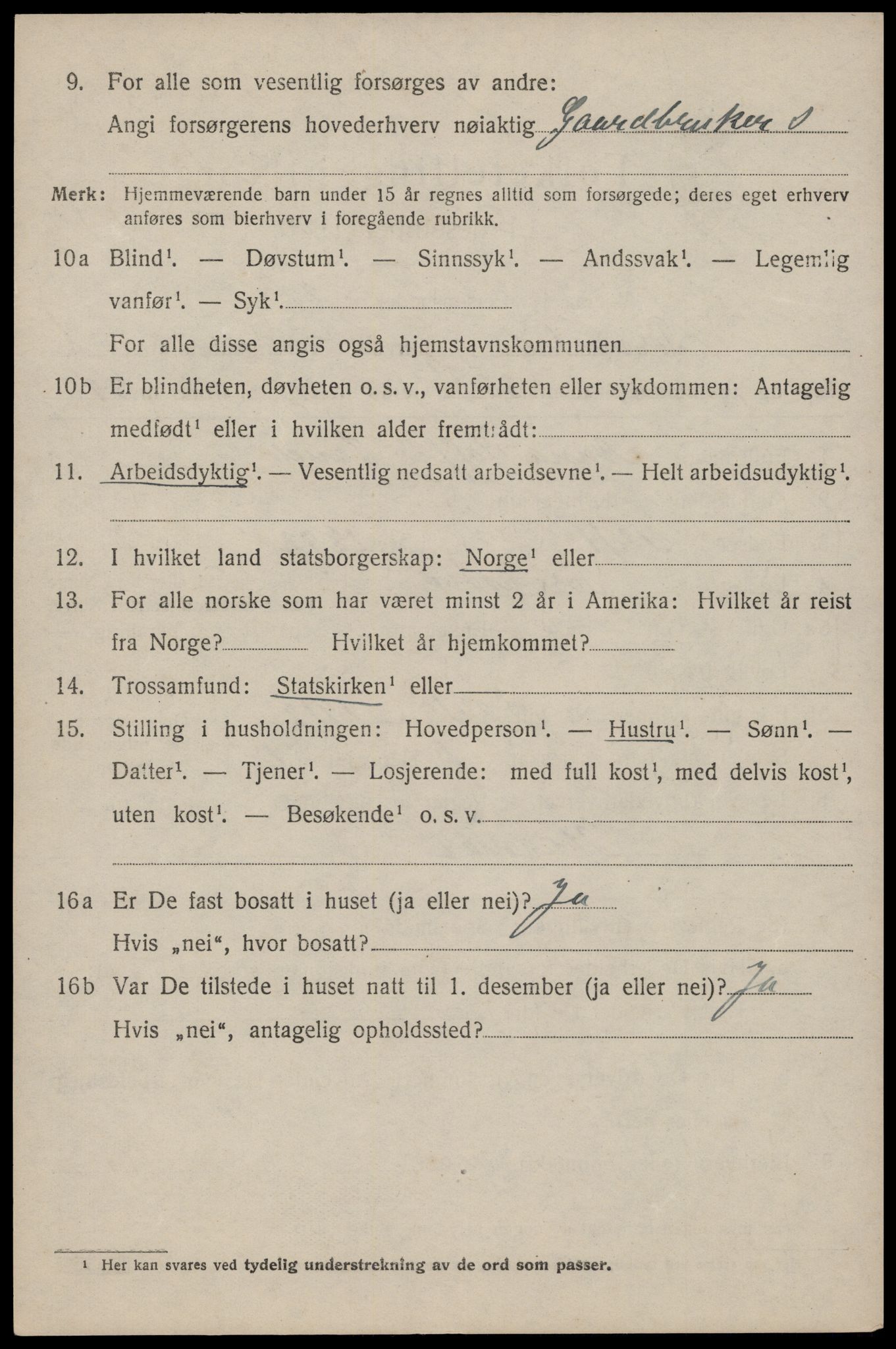 SAST, 1920 census for Torvastad, 1920, p. 4717