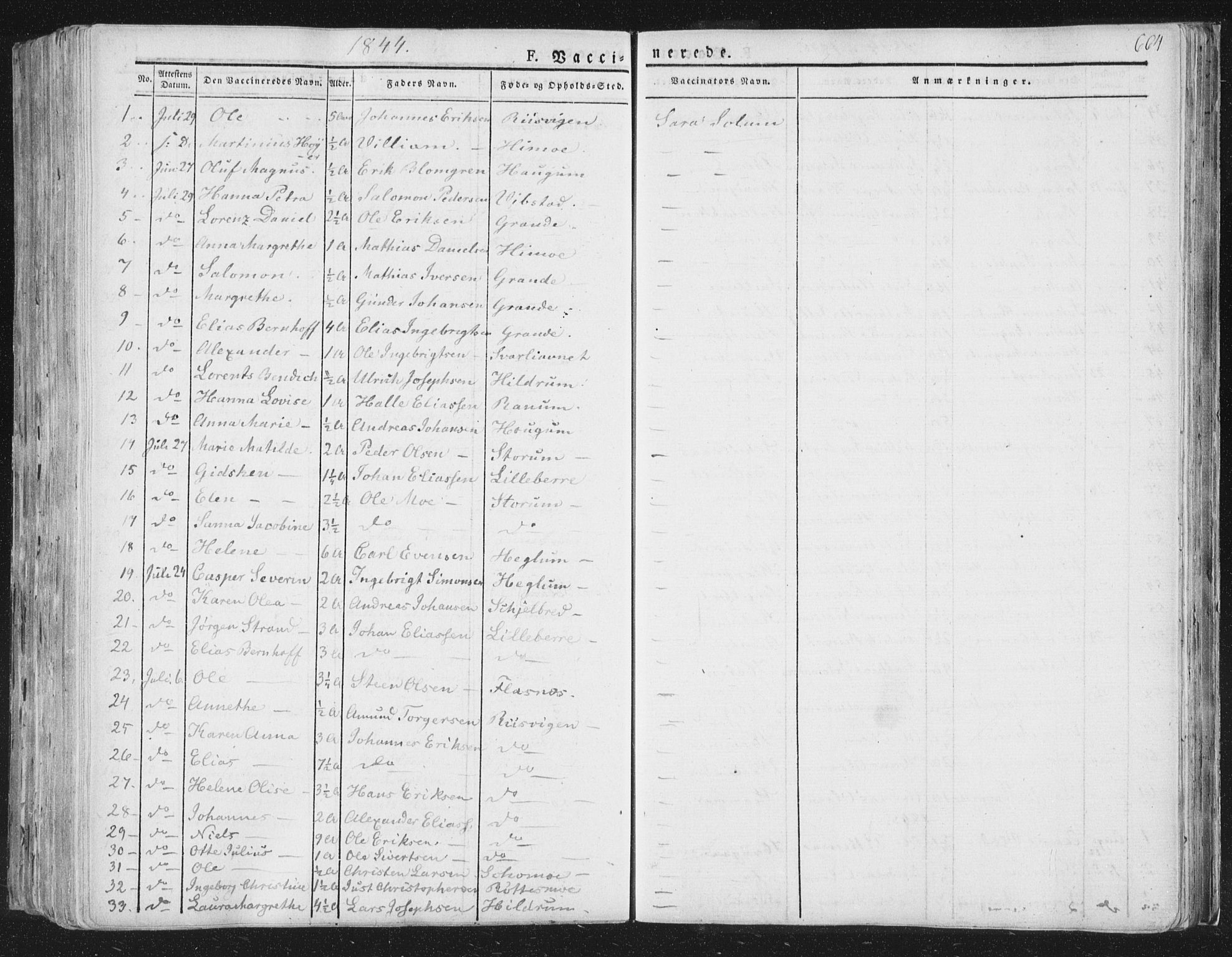 Ministerialprotokoller, klokkerbøker og fødselsregistre - Nord-Trøndelag, AV/SAT-A-1458/764/L0552: Parish register (official) no. 764A07b, 1824-1865, p. 664