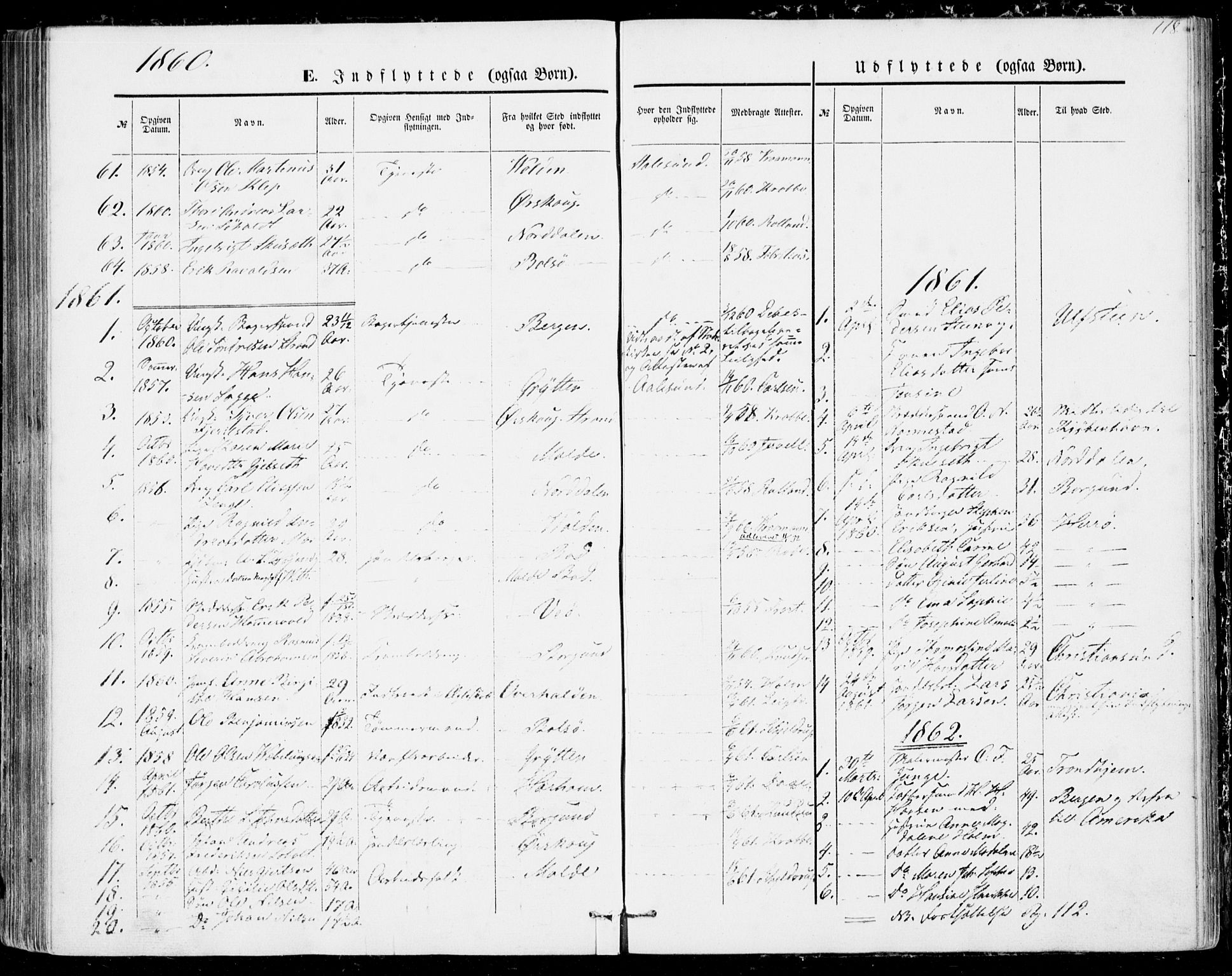 Ministerialprotokoller, klokkerbøker og fødselsregistre - Møre og Romsdal, SAT/A-1454/529/L0451: Parish register (official) no. 529A01, 1855-1863, p. 118