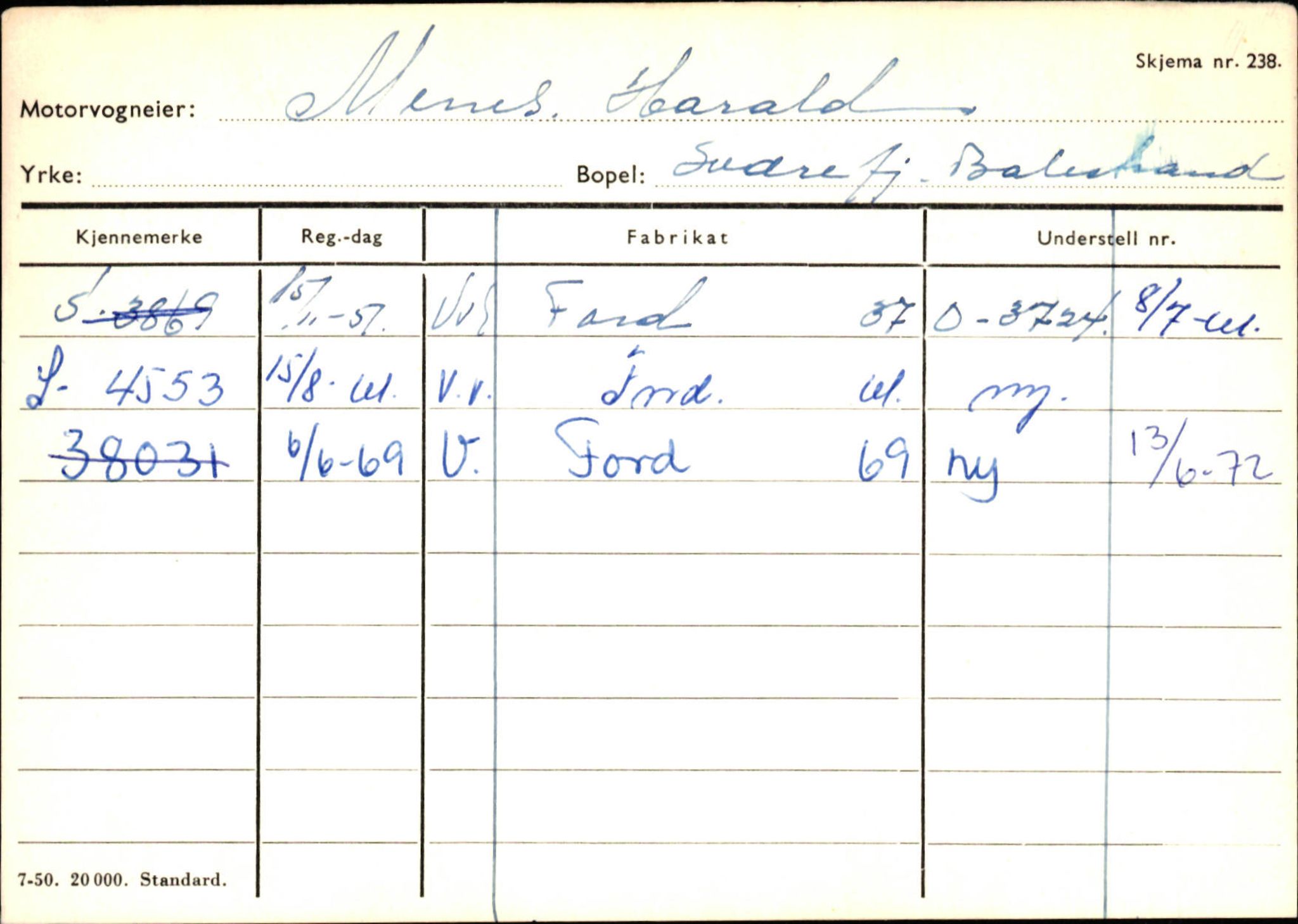 Statens vegvesen, Sogn og Fjordane vegkontor, AV/SAB-A-5301/4/F/L0132: Eigarregister Askvoll A-Å. Balestrand A-Å, 1945-1975, p. 2044