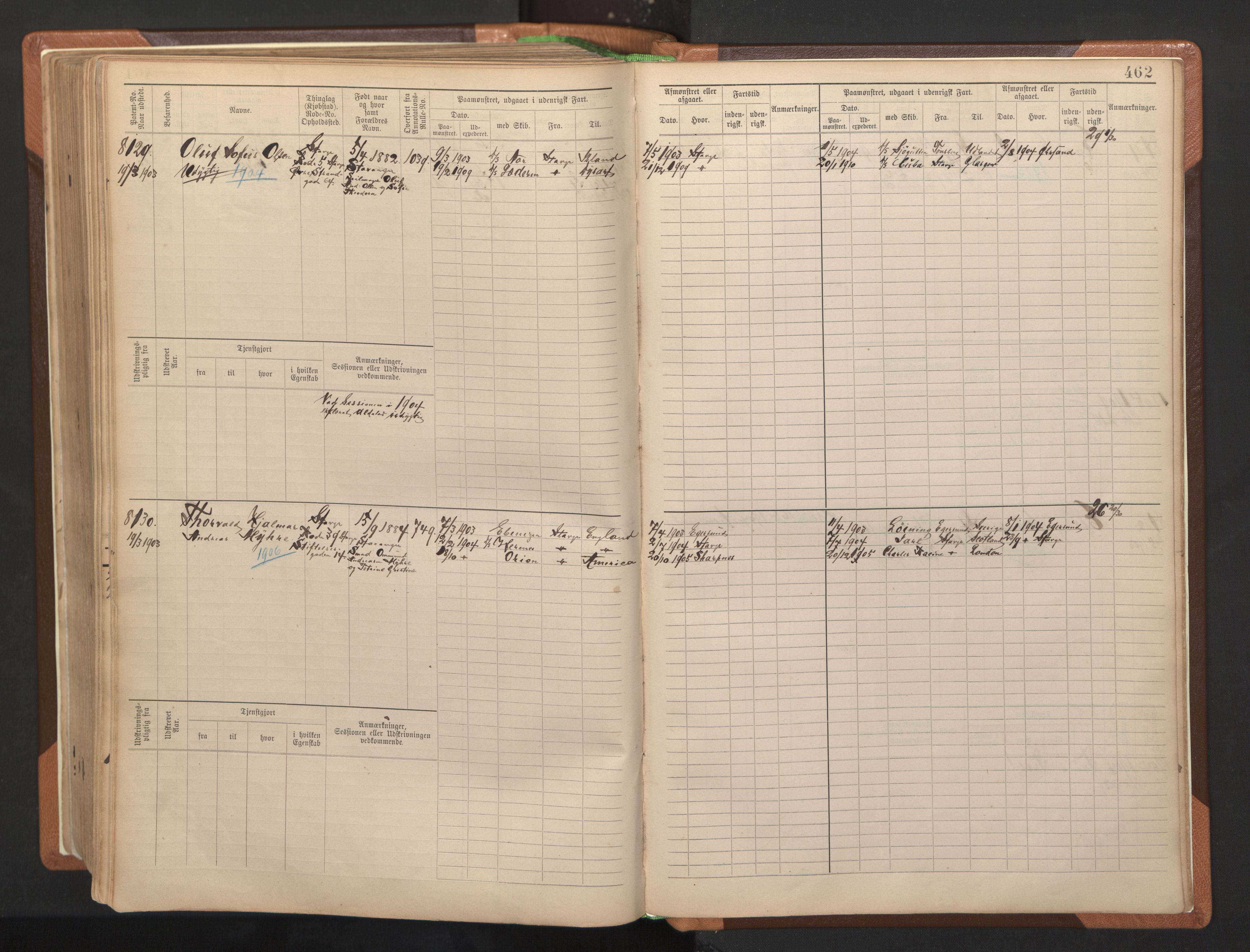 Stavanger sjømannskontor, AV/SAST-A-102006/F/Fb/Fbb/L0012: Sjøfartshovedrulle, patentnr. 7207-8158, 1894-1904, p. 466