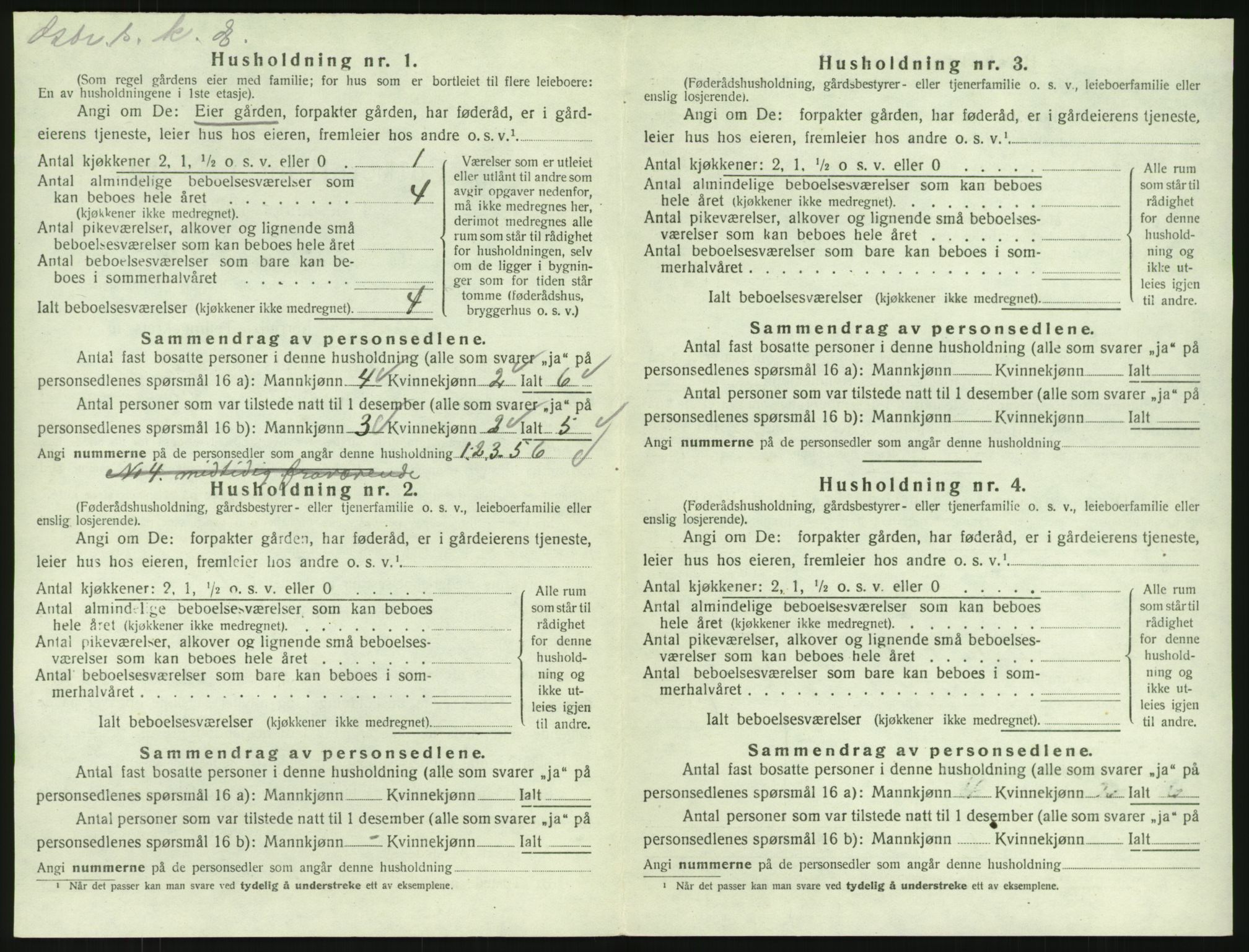 SAKO, 1920 census for Tjølling, 1920, p. 978