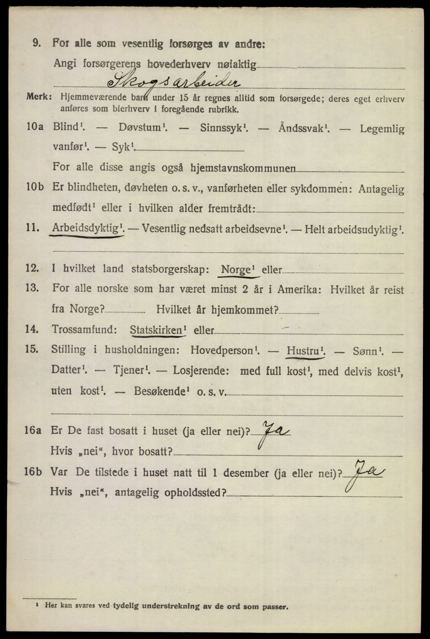 SAKO, 1920 census for Ådal, 1920, p. 6521