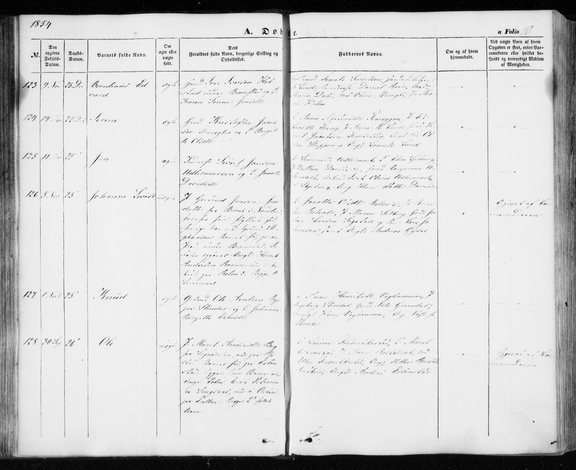 Ministerialprotokoller, klokkerbøker og fødselsregistre - Sør-Trøndelag, SAT/A-1456/606/L0291: Parish register (official) no. 606A06, 1848-1856, p. 110