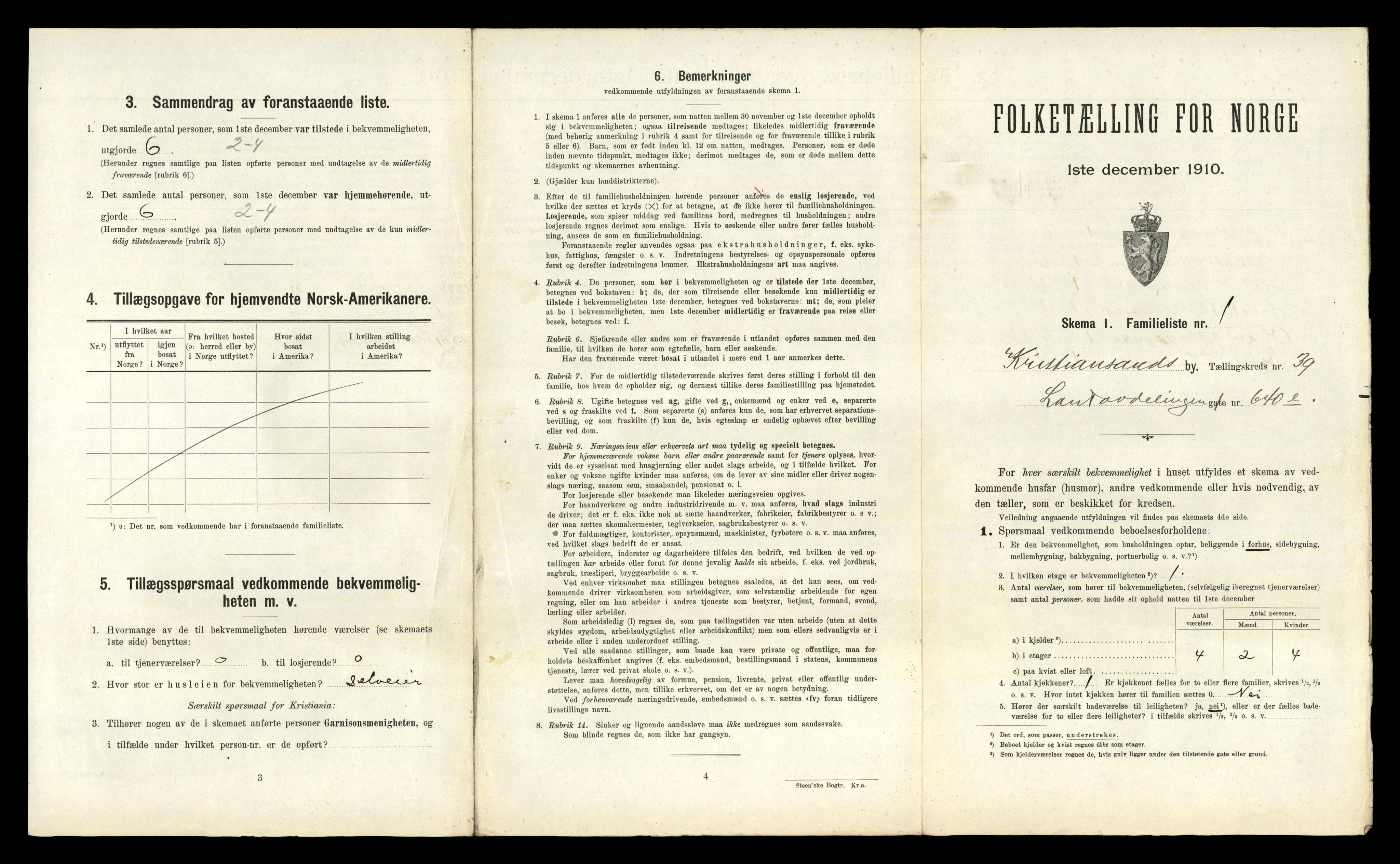 RA, 1910 census for Kristiansand, 1910, p. 9780