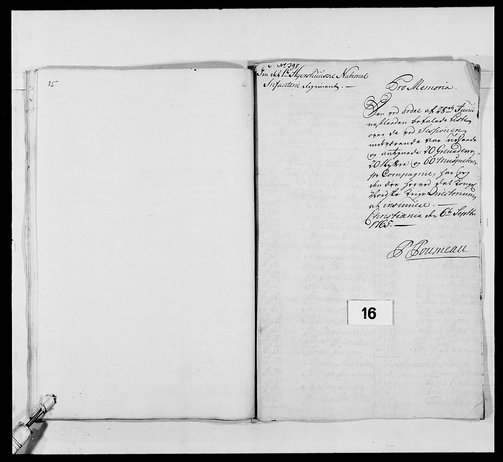 Kommanderende general (KG I) med Det norske krigsdirektorium, AV/RA-EA-5419/E/Ea/L0488: 1. Akershusiske regiment, 1765, p. 446