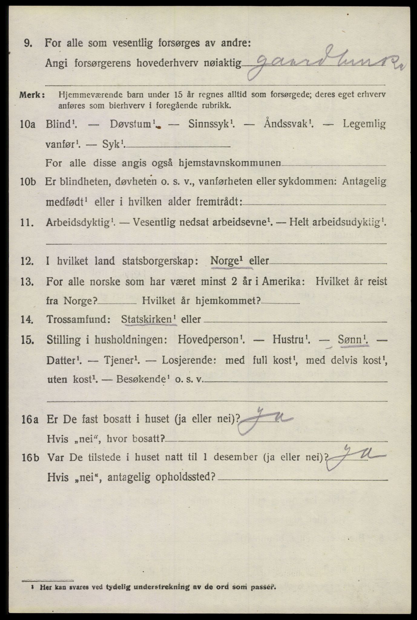 SAKO, 1920 census for Lardal, 1920, p. 5824