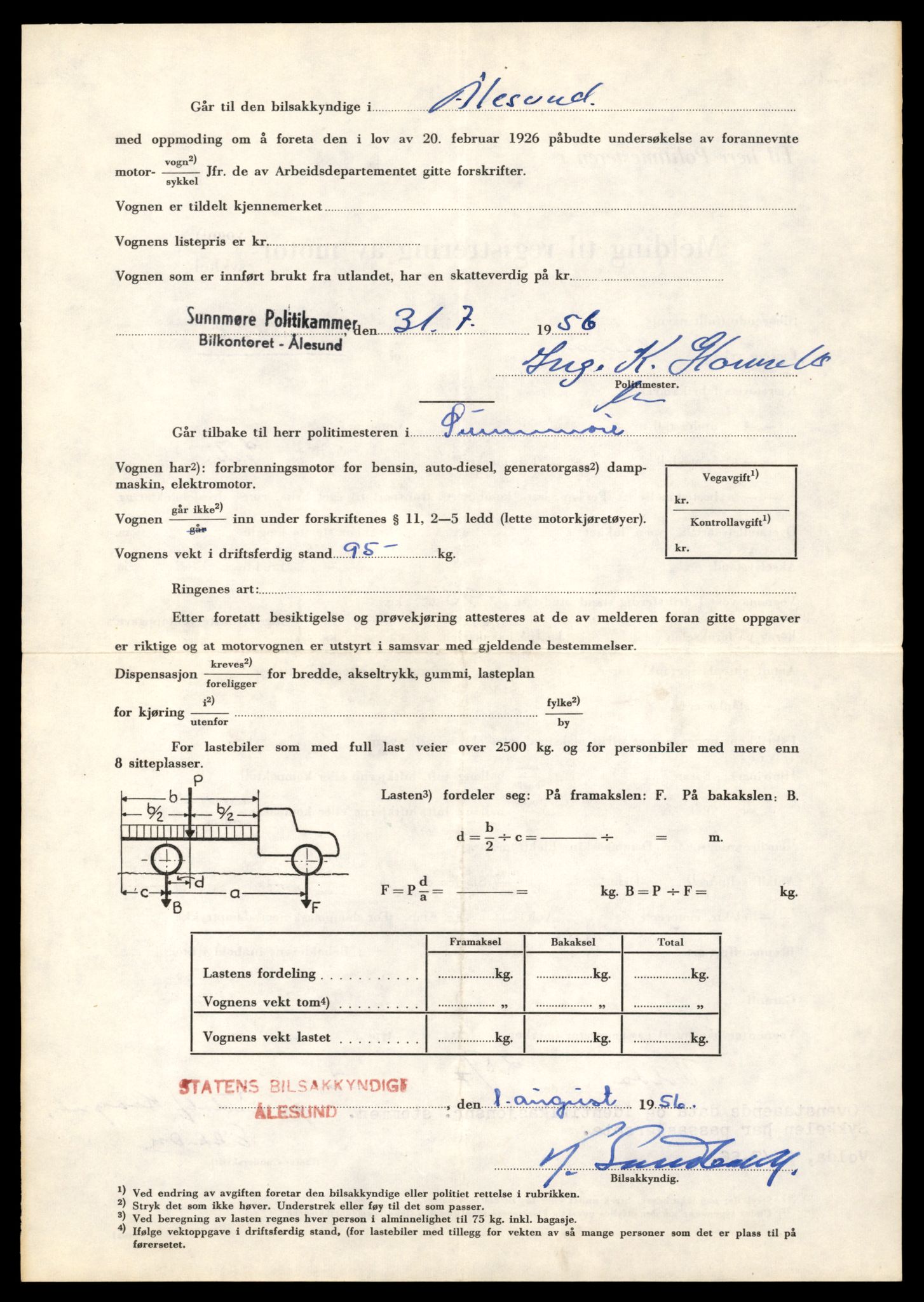 Møre og Romsdal vegkontor - Ålesund trafikkstasjon, AV/SAT-A-4099/F/Fe/L0040: Registreringskort for kjøretøy T 13531 - T 13709, 1927-1998, p. 211