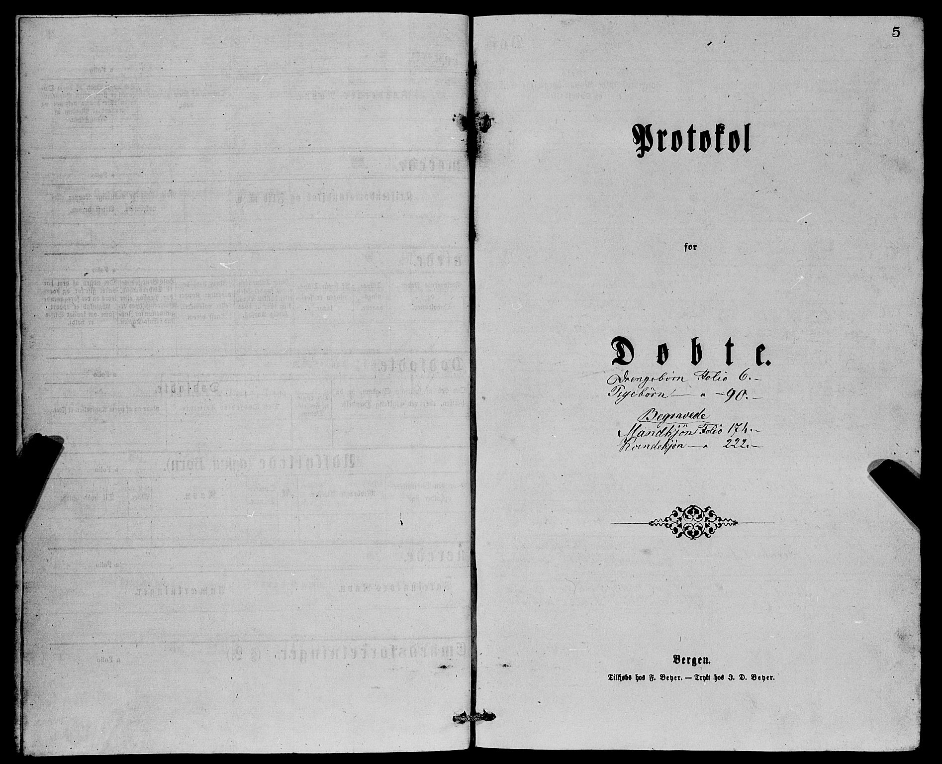 Askøy Sokneprestembete, SAB/A-74101/H/Ha/Hab/Haba/L0007: Parish register (copy) no. A 7, 1871-1881, p. 5