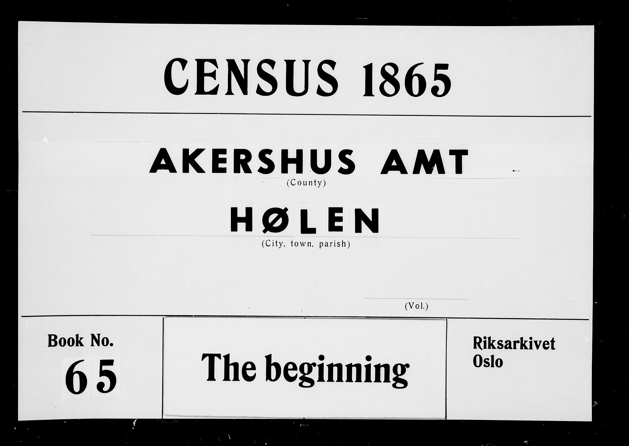 RA, 1865 census for Vestby, 1865, p. 175