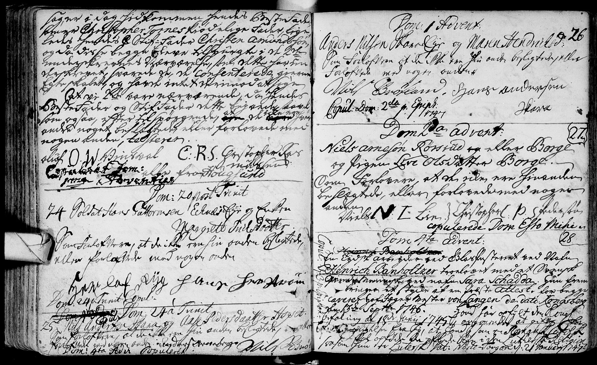 Eiker kirkebøker, SAKO/A-4/F/Fa/L0005: Parish register (official) no. I 5 /1, 1705-1759