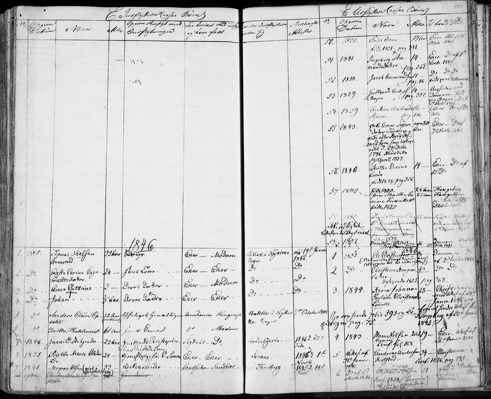 Modum kirkebøker, SAKO/A-234/F/Fa/L0007: Parish register (official) no. 7, 1841-1850, p. 407