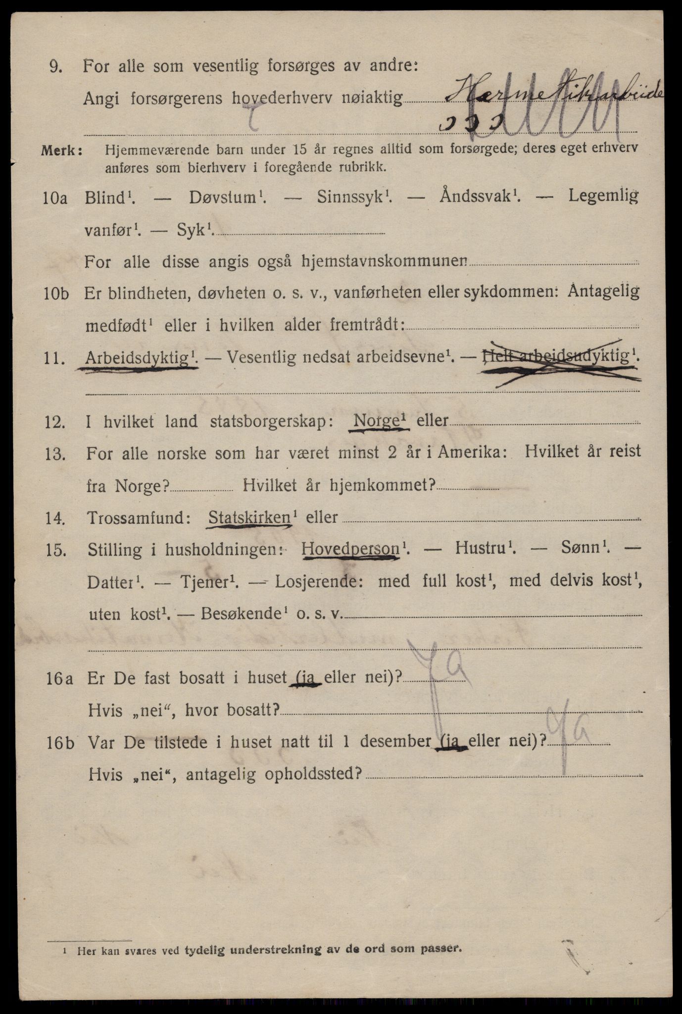 SAST, 1920 census for Stavanger, 1920, p. 113979