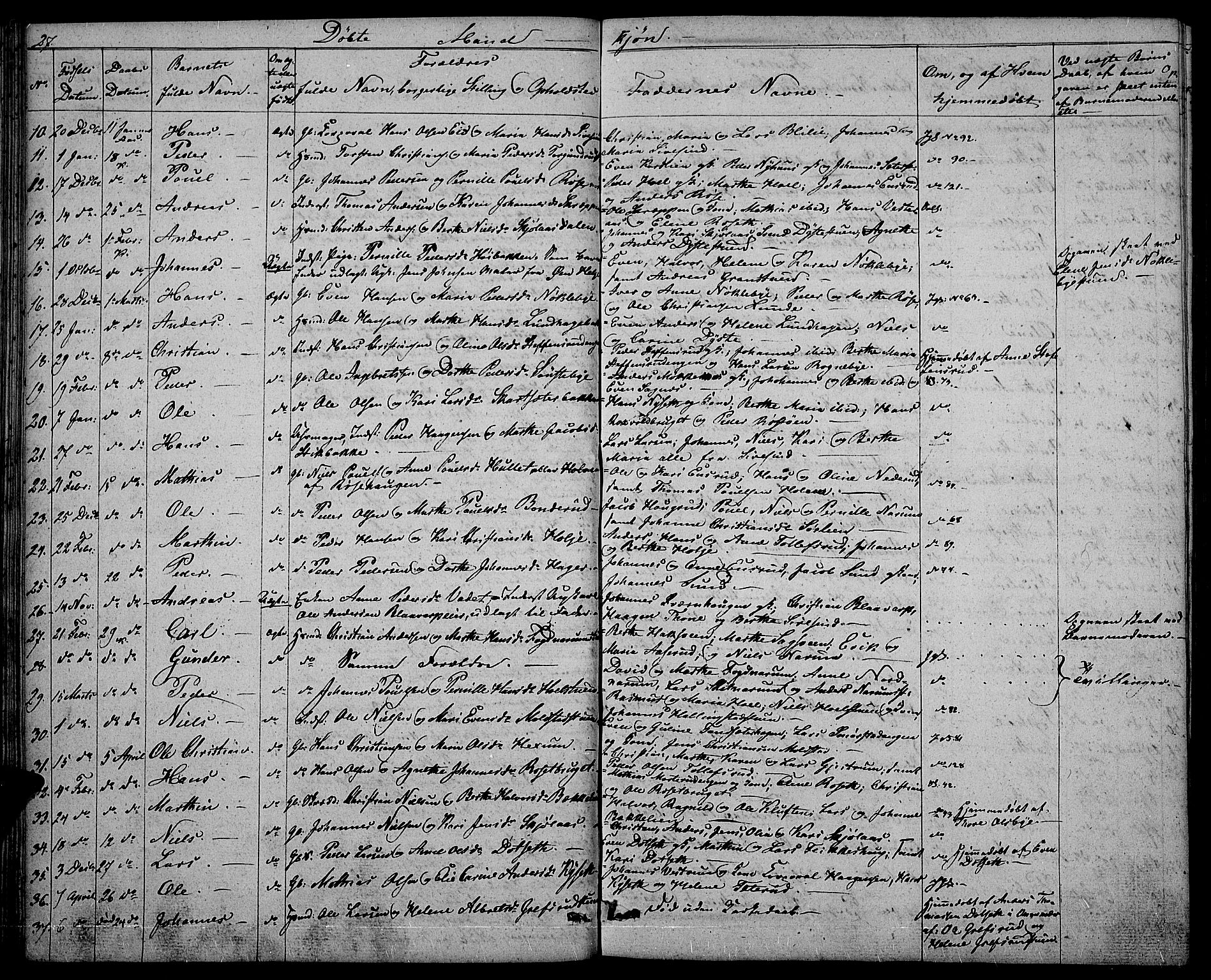 Vestre Toten prestekontor, AV/SAH-PREST-108/H/Ha/Hab/L0001: Parish register (copy) no. 1, 1830-1836, p. 27