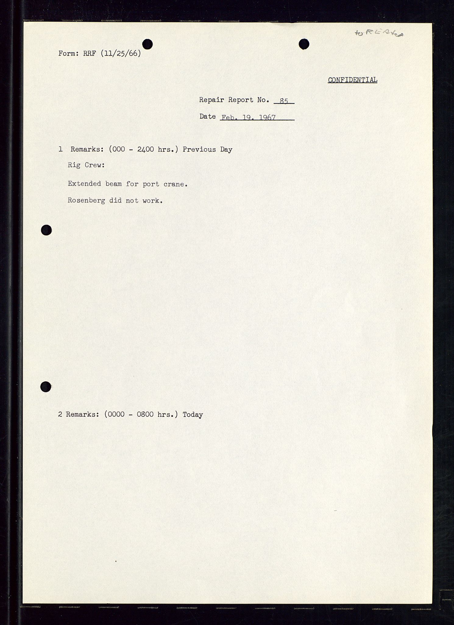 Pa 1512 - Esso Exploration and Production Norway Inc., AV/SAST-A-101917/E/Ea/L0012: Well 25/11-1 og Well 25/10-3, 1966-1967, p. 9