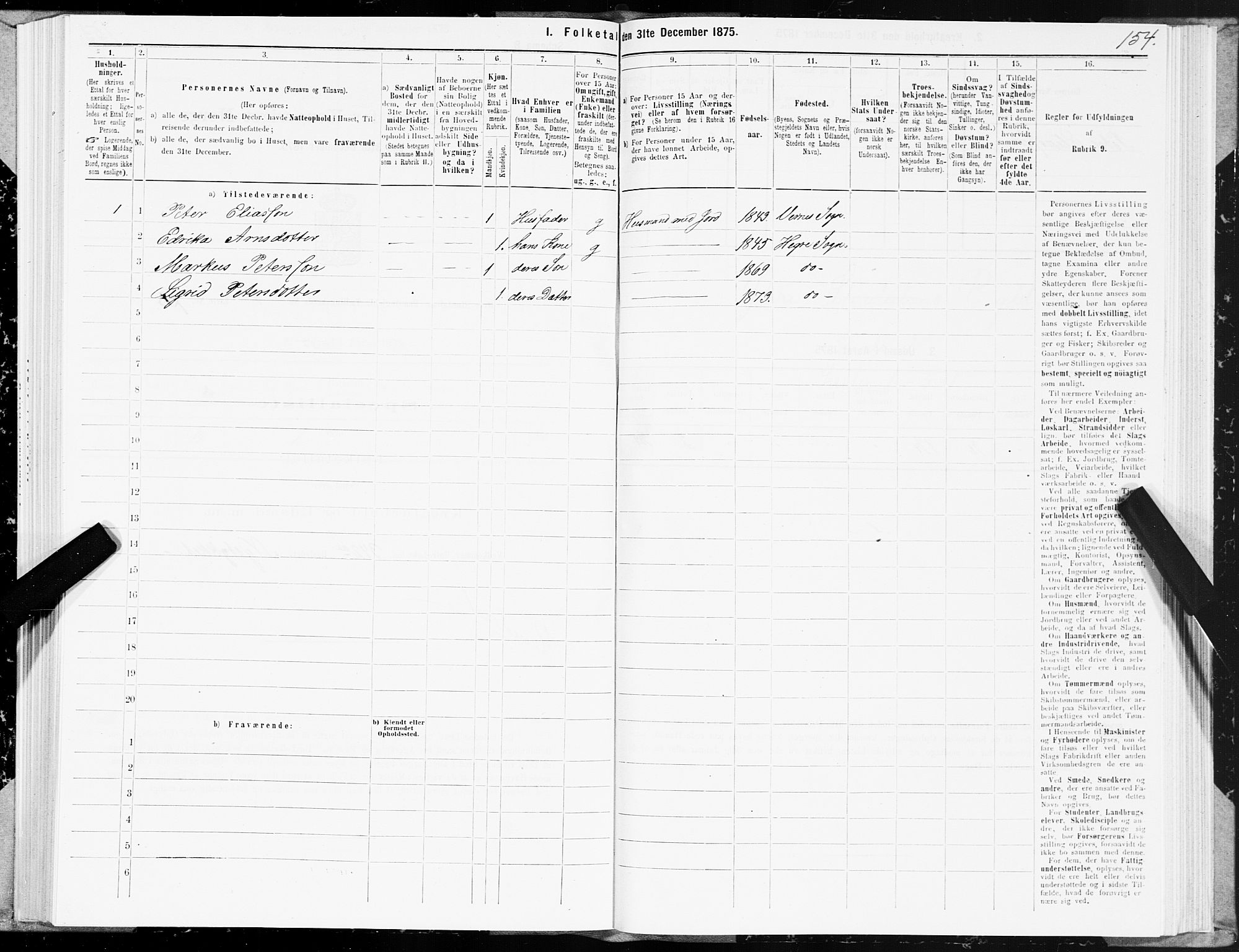 SAT, 1875 census for 1711P Øvre Stjørdal, 1875, p. 1154