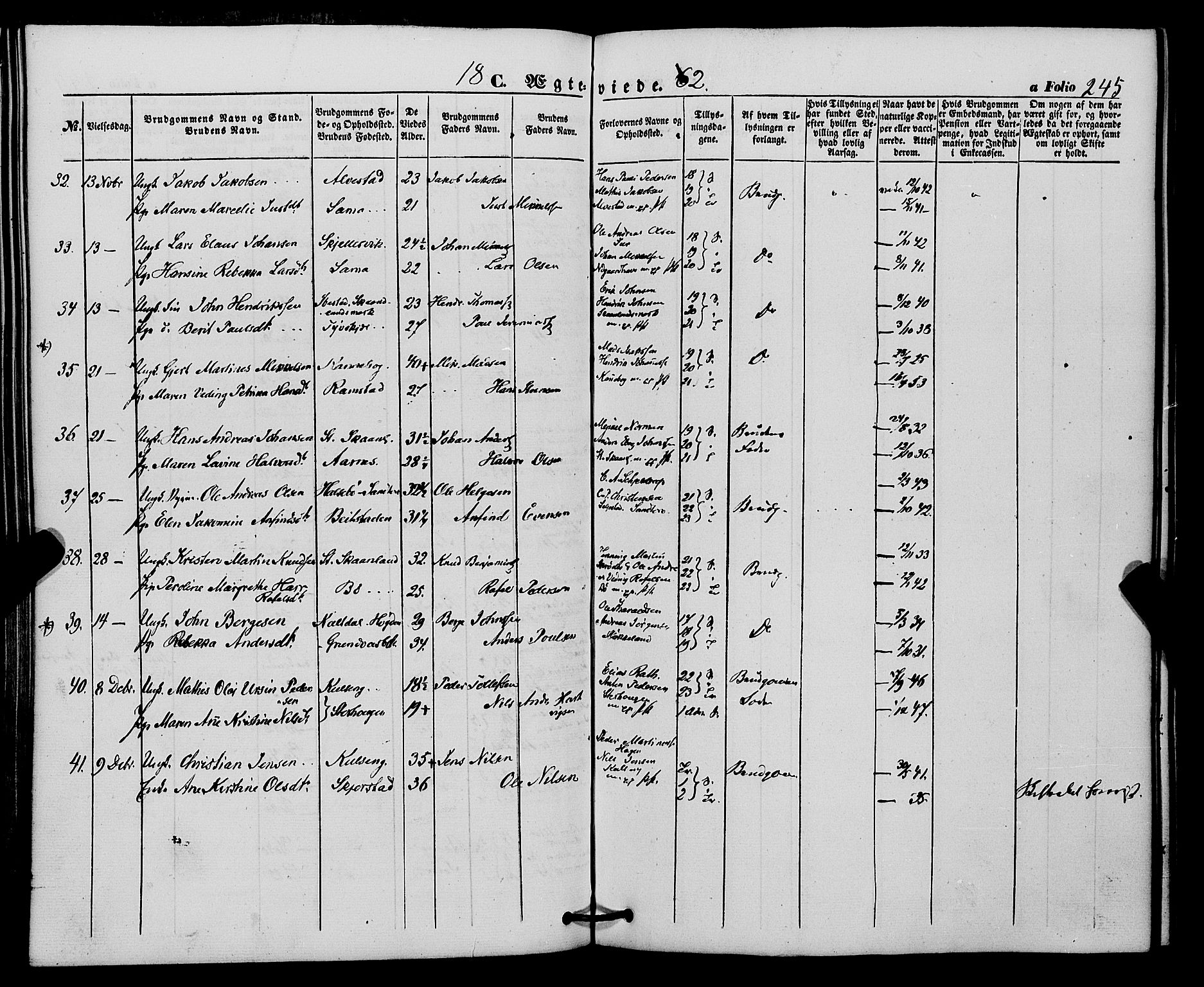 Trondenes sokneprestkontor, SATØ/S-1319/H/Ha/L0011kirke: Parish register (official) no. 11, 1853-1862, p. 245