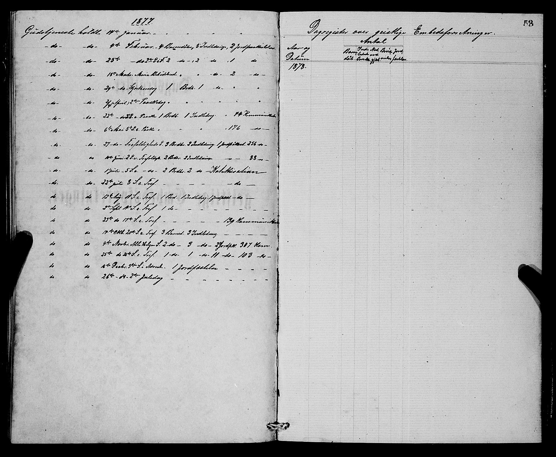Stryn Sokneprestembete, SAB/A-82501: Parish register (copy) no. C 2, 1877-1881, p. 53